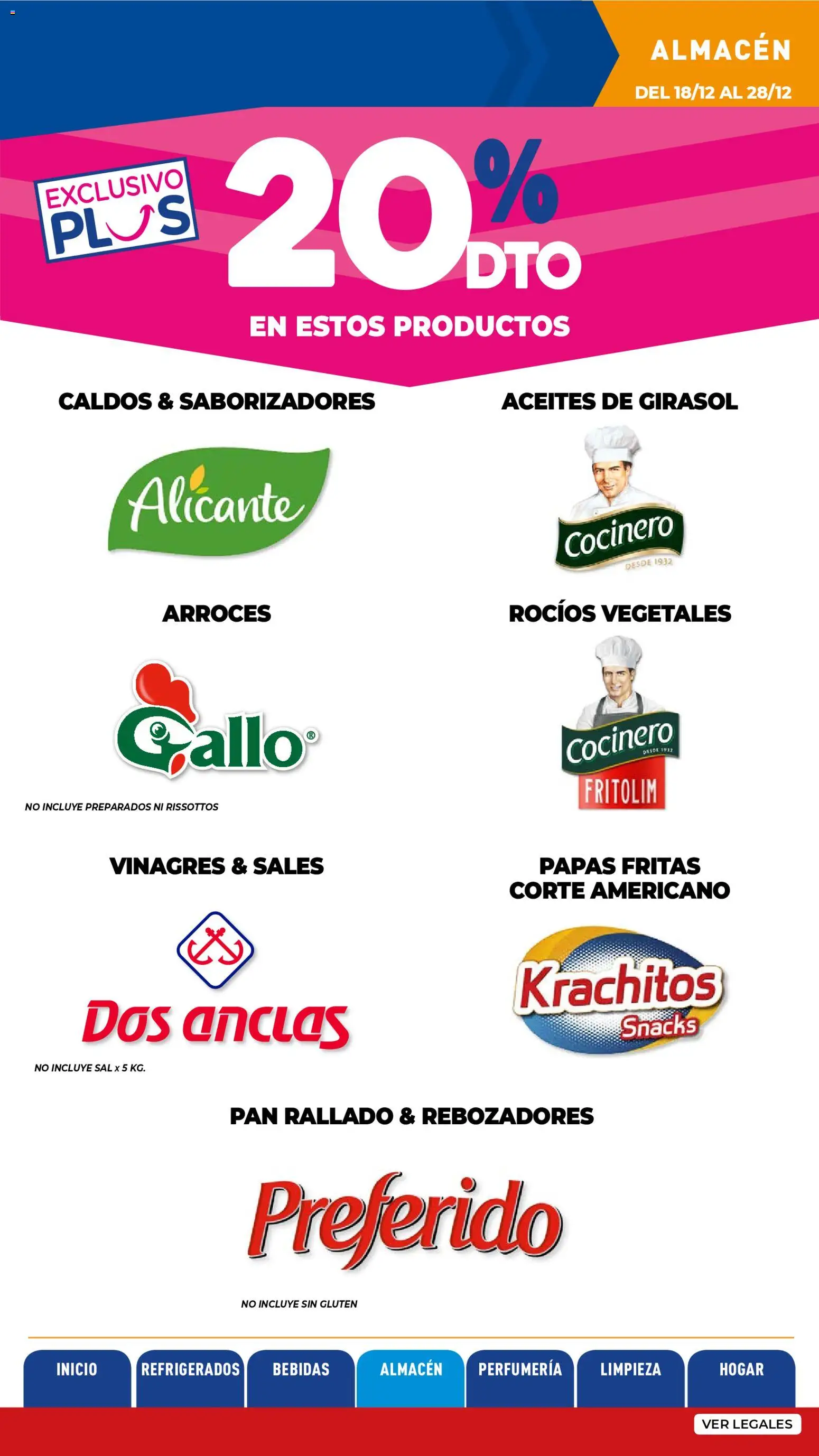 La Anonima catálogo │ válido desde el 18.12.2025 | Página: 25 | Productos: Sales, Pan, Papas fritas, Pan rallado