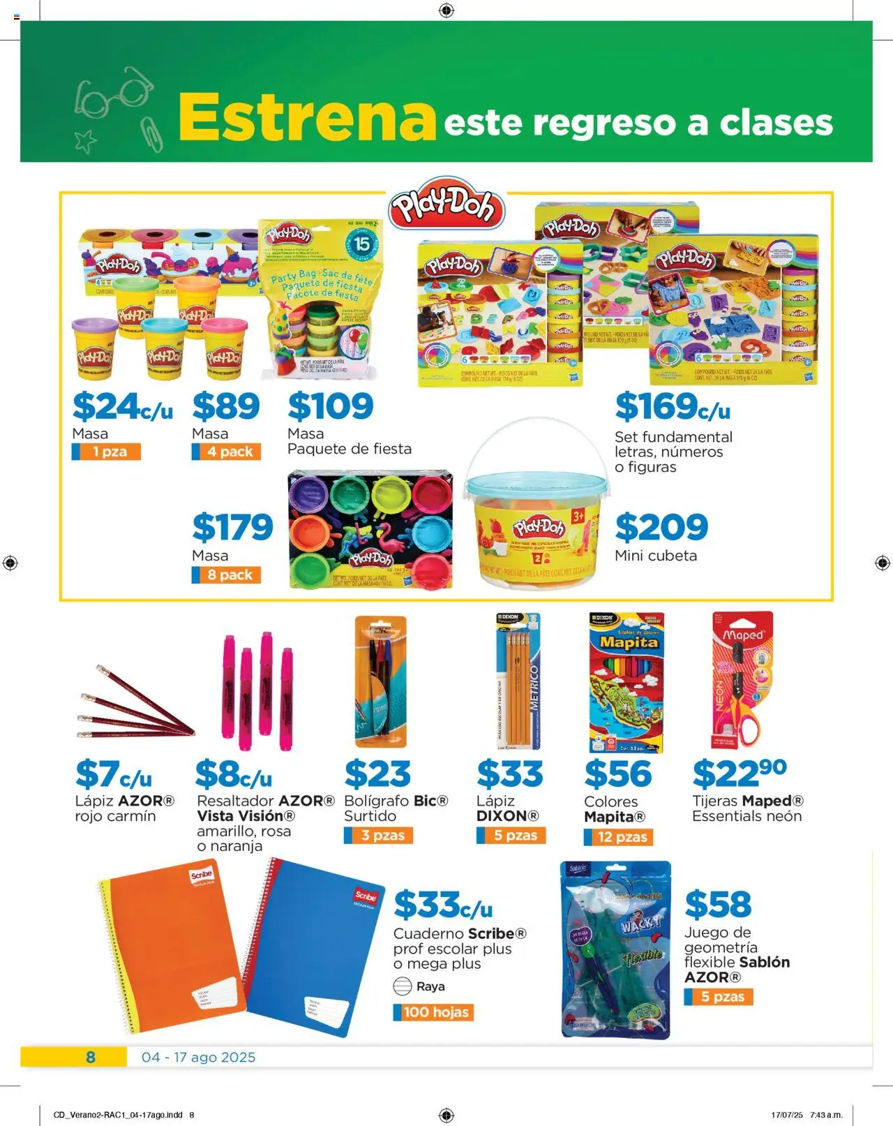Nuevas ofertas de Chedraui válidas en toda la República Mexicana desde el 04.08.2025. ¡Encuentra las mejores ofertas en Chedraui - Promociones! | Página: 8 | Productos: Cuaderno, Juego, Flexible, Paté