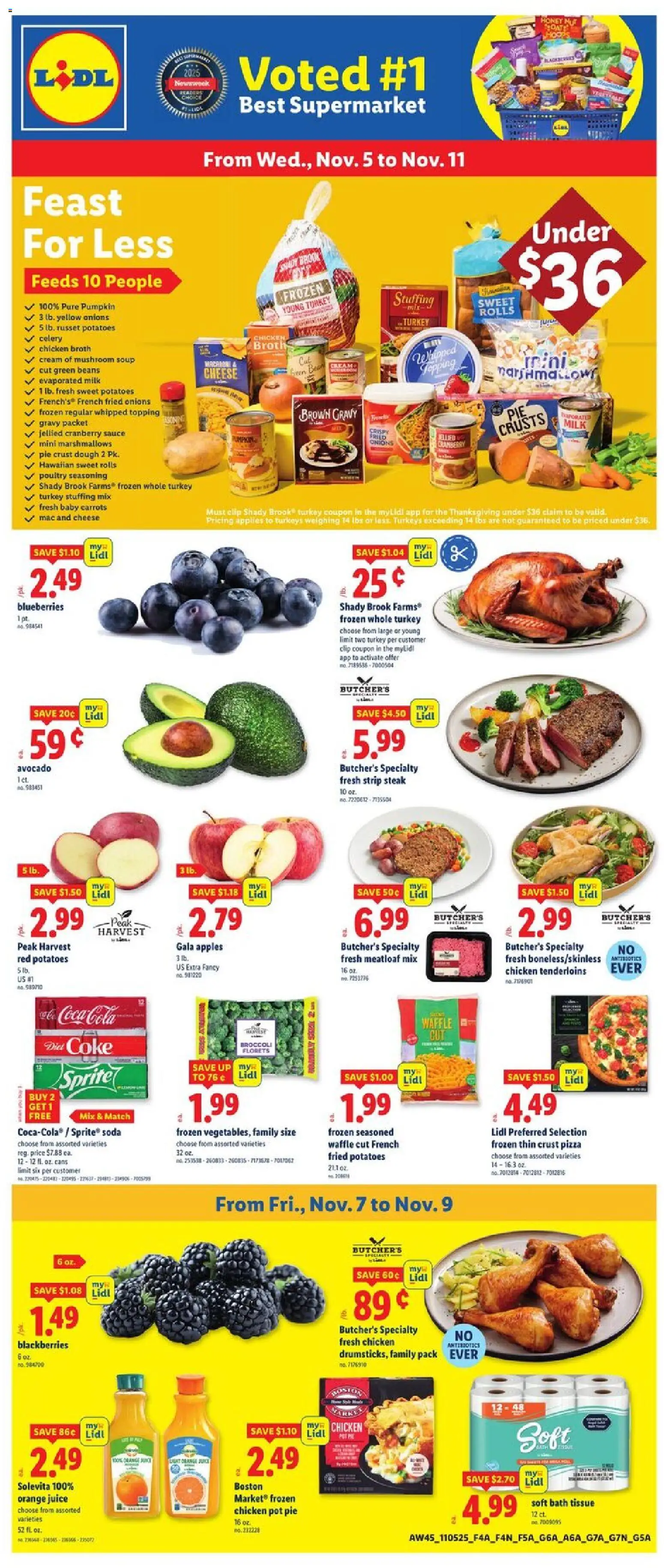 Lidl Weekly Ad - GA - valid from 05.11.2025 | Page: 1 | Products: Pizza, Juice, Cream, Pumpkin