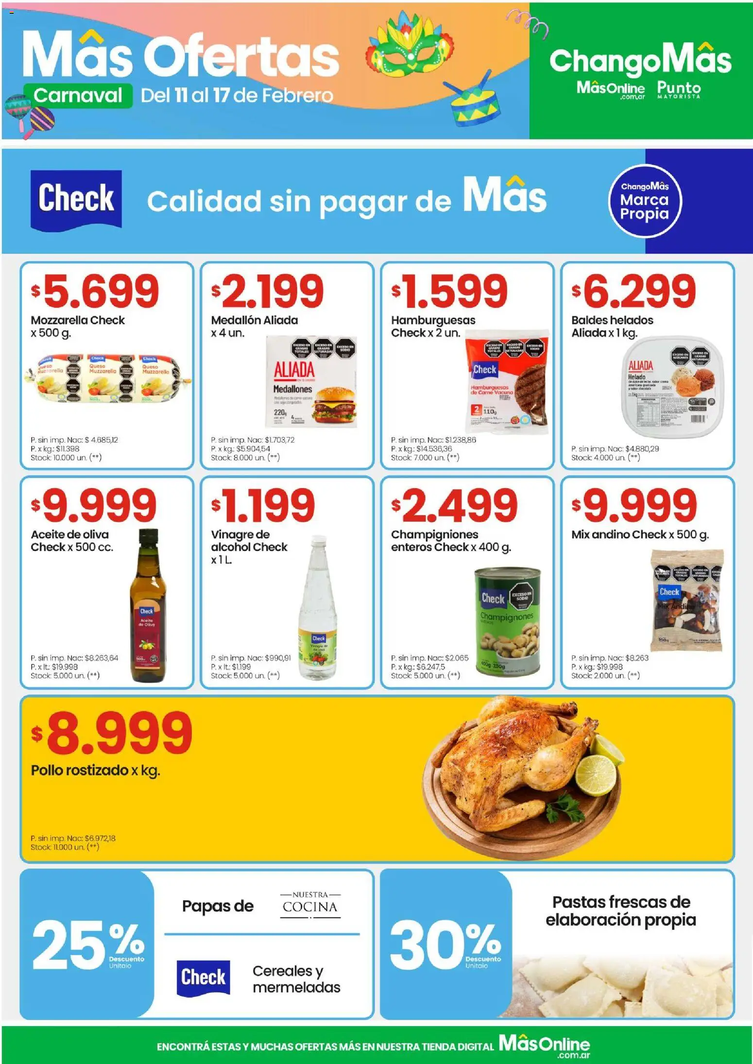 Changomas ofertas │ válido desde el 11.02.2026 | Página: 9 | Productos: Aceite, Muzzarella, Oliva, Queso