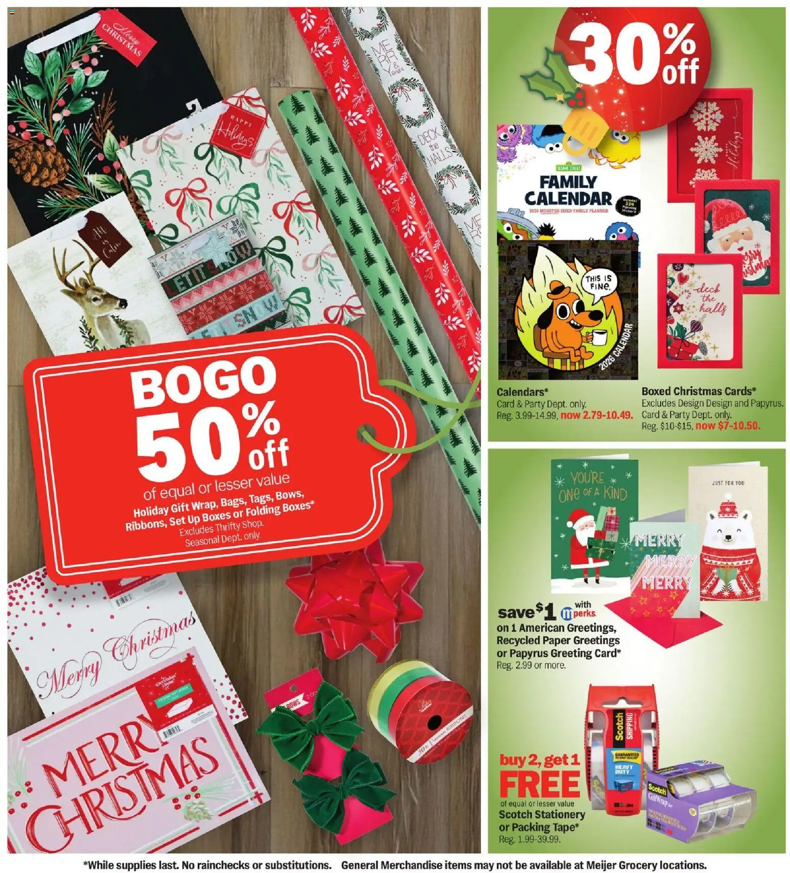 Meijer Holiday Deals - valid from 28.11.2025 | Page: 3 | Products: Ribbons