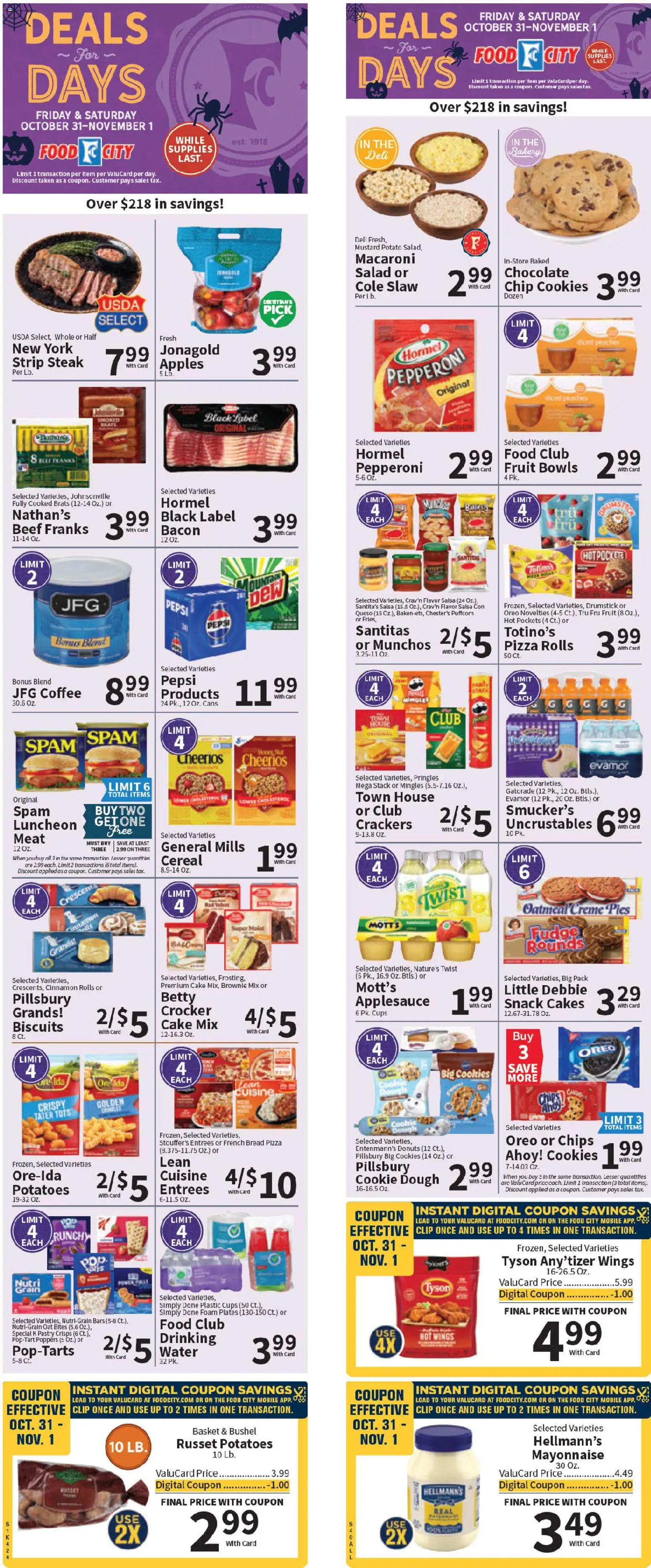 Food City Weekly Ad - valid from 31.10.2025 | Page: 1