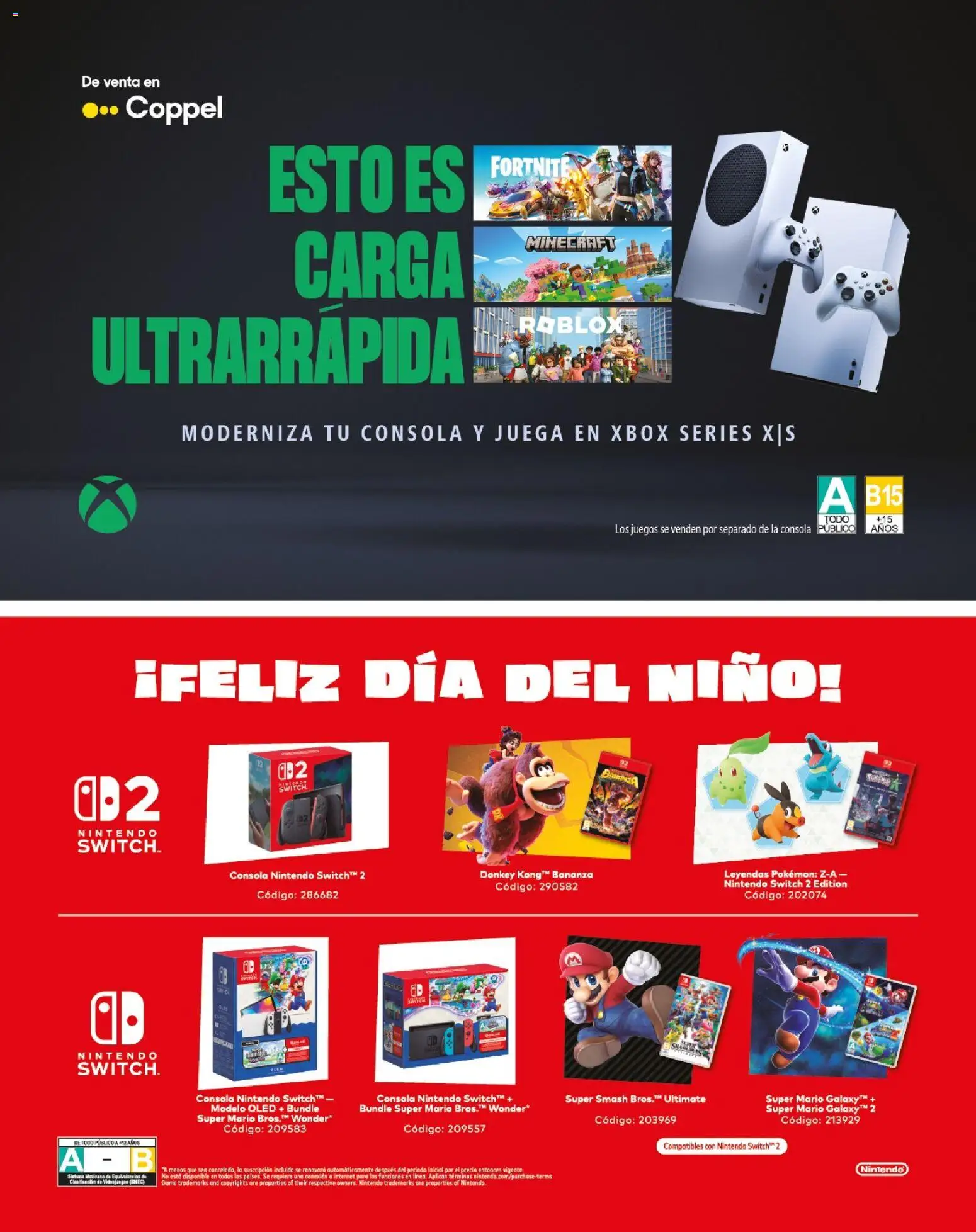 Nuevas ofertas de Coppel válidas en toda la República Mexicana desde el 01.03.2026. ¡Encuentra las mejores ofertas en Coppel catálogo Vacaciones Semana Santa! | Página: 66 | Productos: Xbox