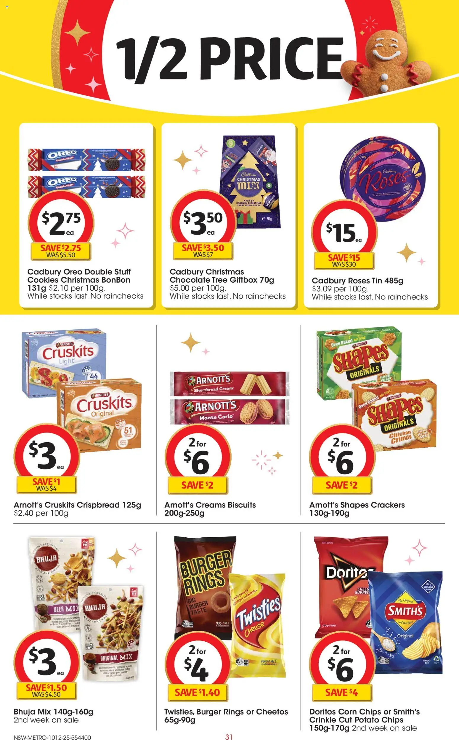 Coles catalogue - valid from 10.12.2025 | Page: 31 | Products: Cheese, Chocolate, Cream, Biscuits