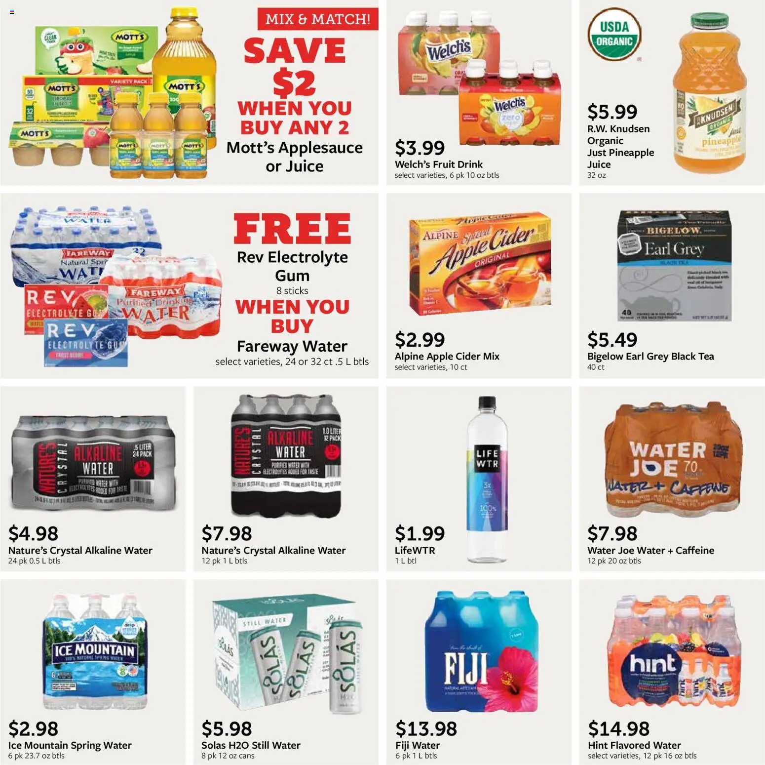 Fareway Monthly Ad - valid from 29.12.2025 | Page: 18 | Products: Cider, Juice, Pineapple, Water