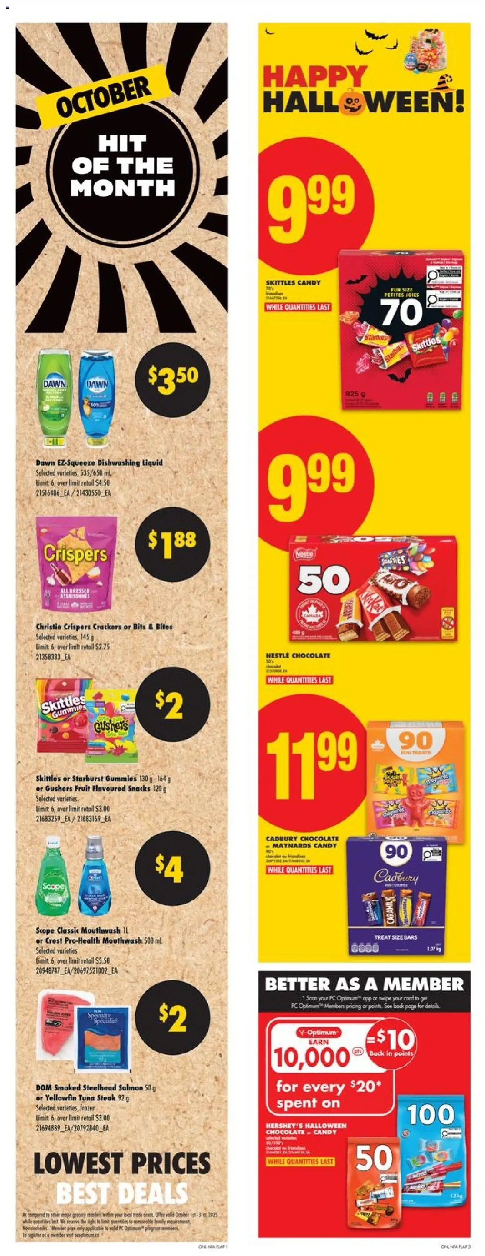 No Frills flyer valid from 30.10.2025 | Page: 6 | Products: PC, Soap, Mouthwash, Chocolate