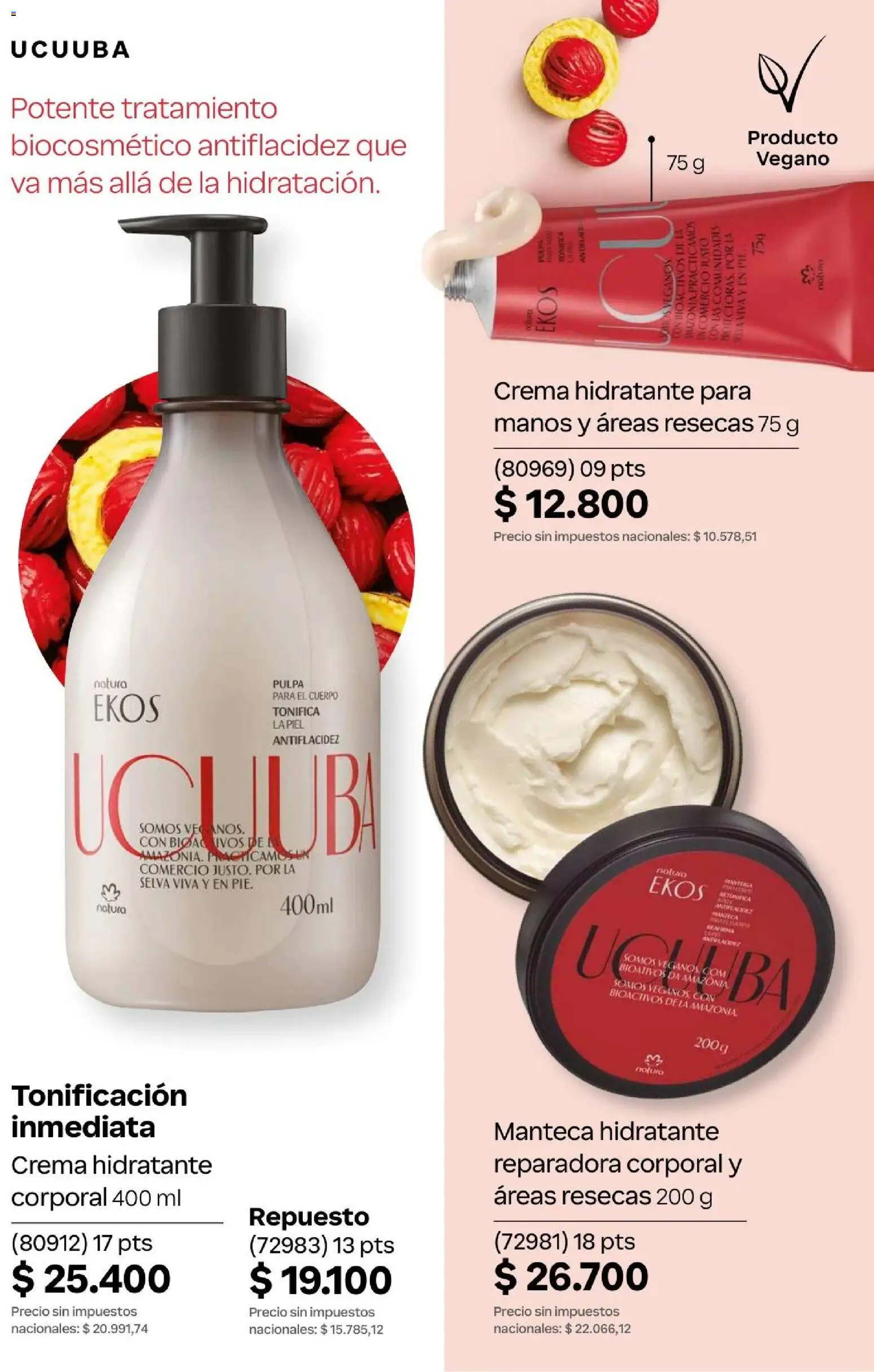 Natura Catálogo Ciclo 4/2026 │ válido desde el 01.04.2026 | Página: 224 | Productos: Manteca, Crema