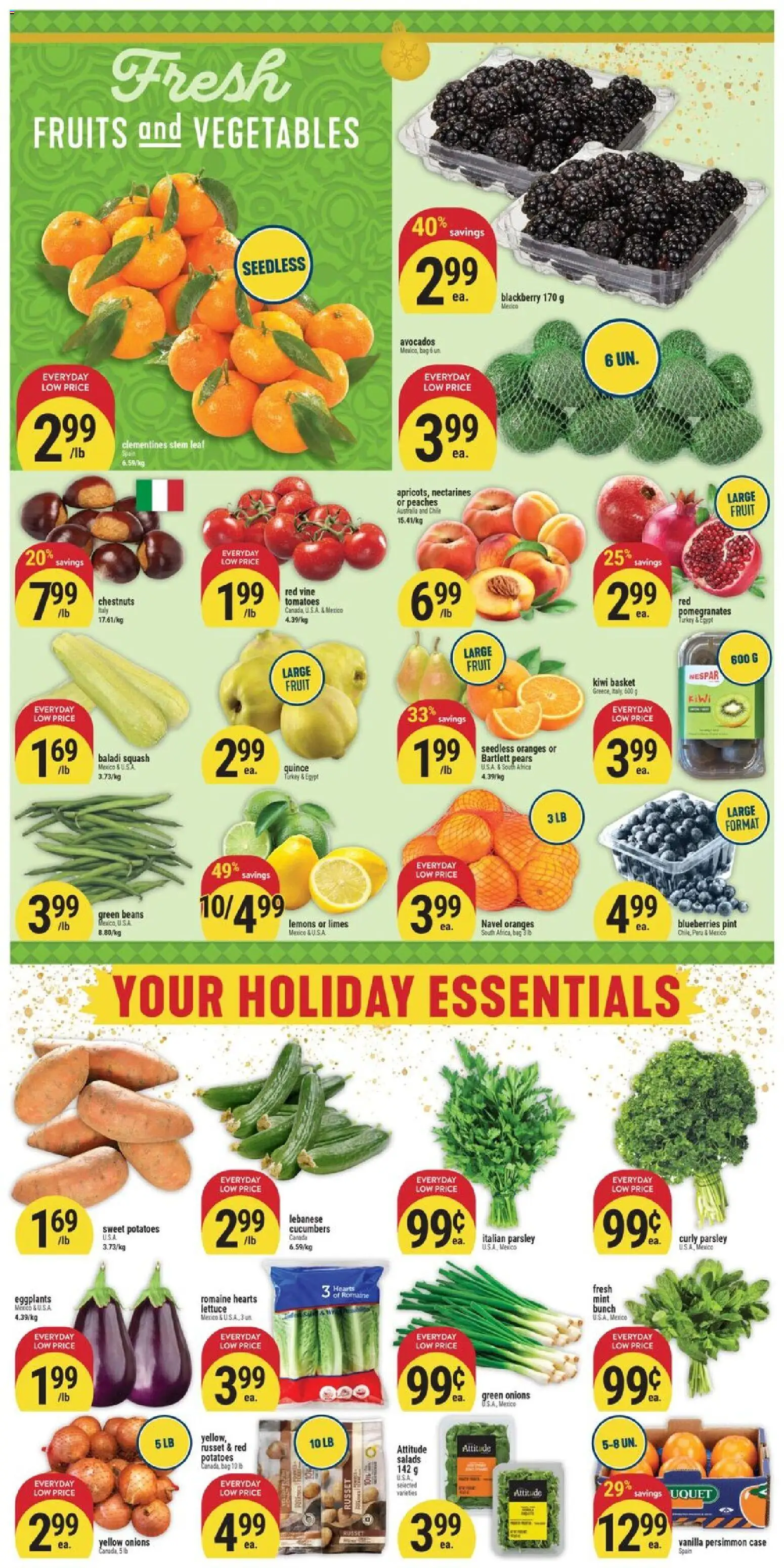 Adonis flyer valid from 25.12.2025 | Page: 3 | Products: Kiwi, Bag, Oranges, Tomatoes