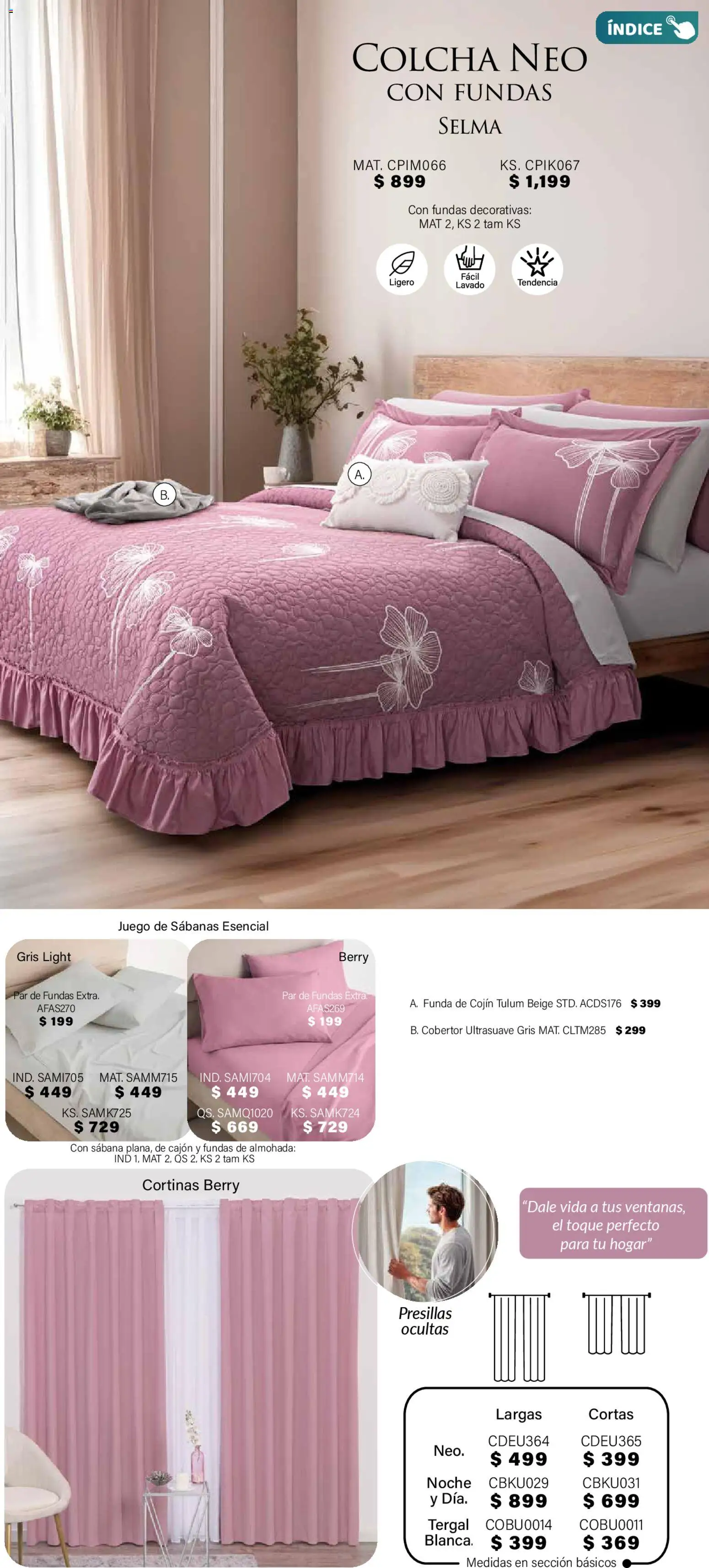 Nuevas ofertas de Colchas Concord válidas en toda la República Mexicana desde el 01.11.2025. ¡Encuentra las mejores ofertas en Colchas Concord Buen Fin! | Página: 87 | Productos: Cobertor, Juego, Funda, Sabanas