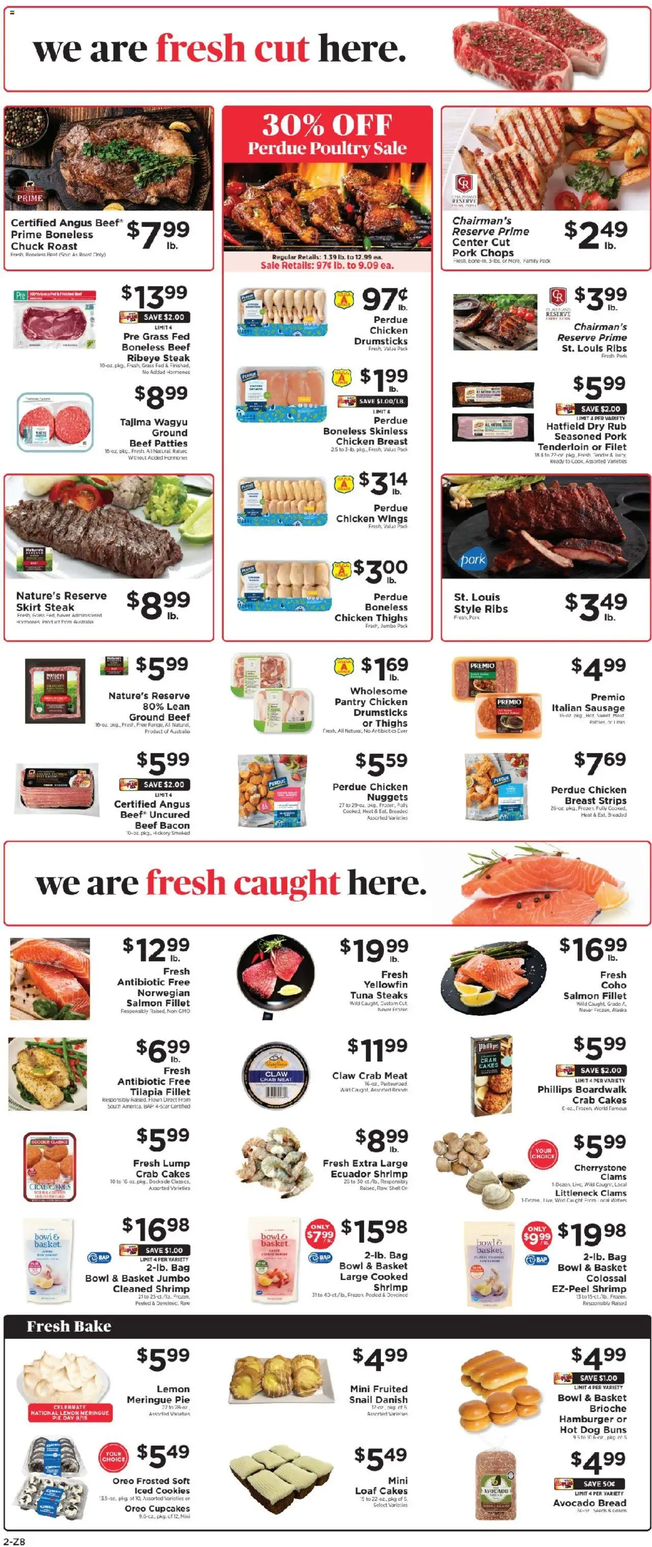 ShopRite Weekly Ad - valid from 08.08.2025 | Page: 2 | Products: Basket, Bread, Cookies, Sausage