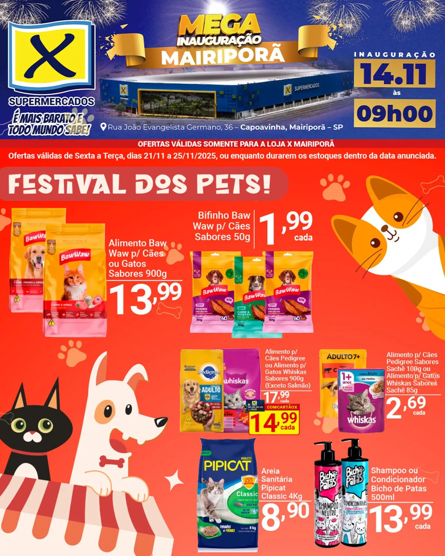 X Supermercados Folheto - válido de 21.11.2025 | Página: 8 | Produtos: Shampoo, Salmão, Arroz, Atum