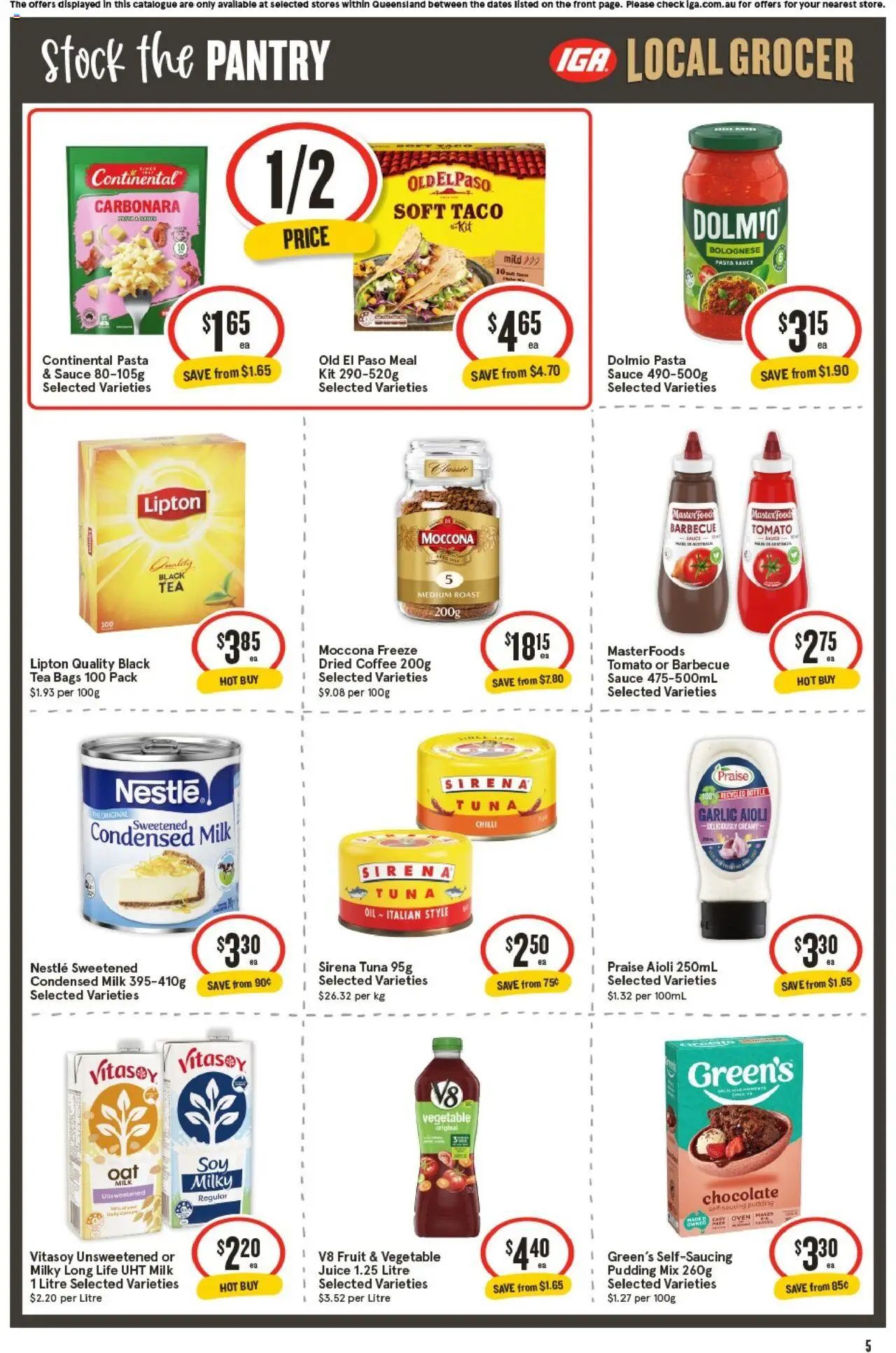 IGA catalogue - valid from 22.10.2025 | Page: 5 | Products: Oil, Chocolate, Garlic, Oven