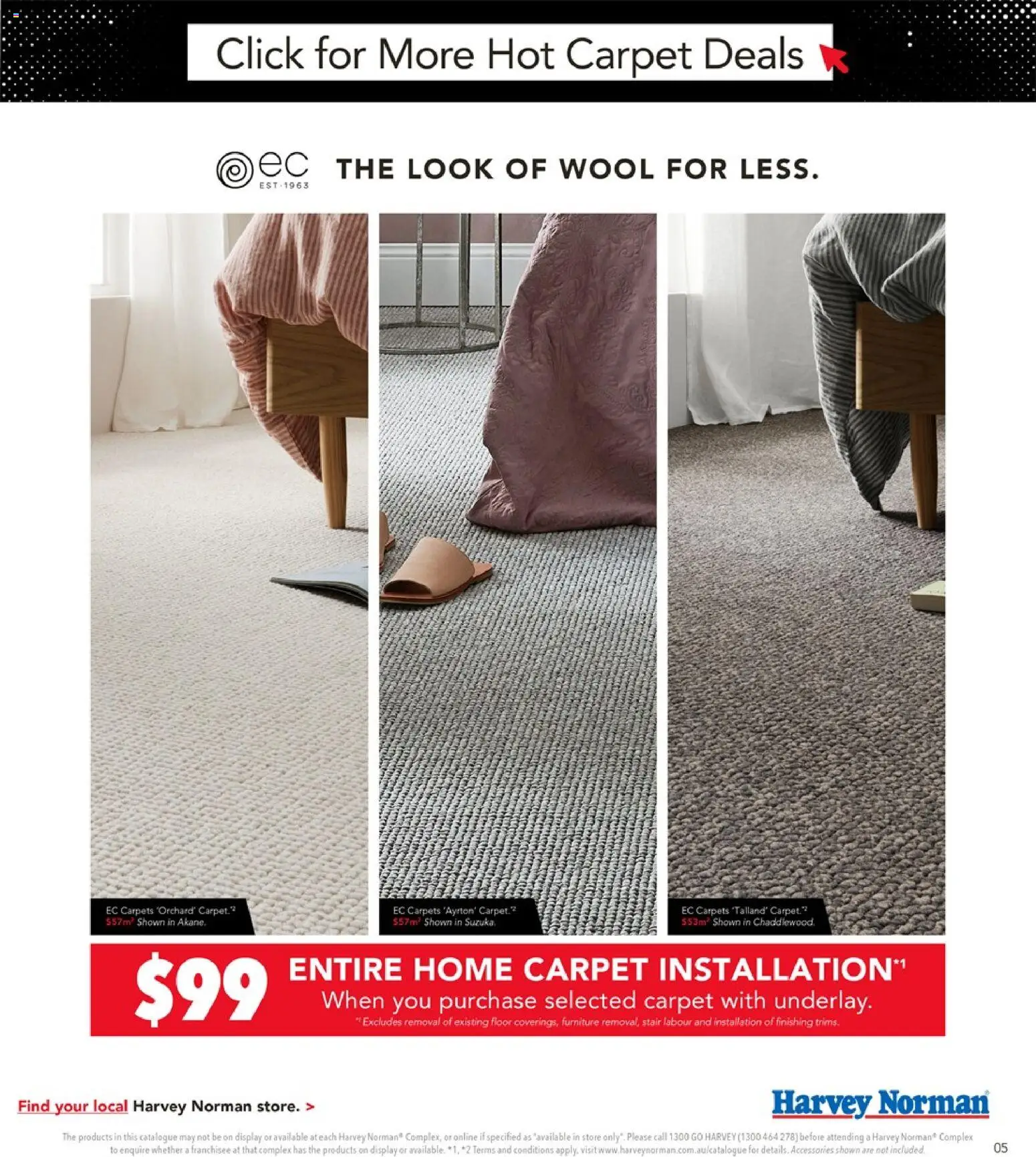 Harvey Norman catalogue - valid from 13.11.2025 | Page: 5 | Products: Carpet, Accessories