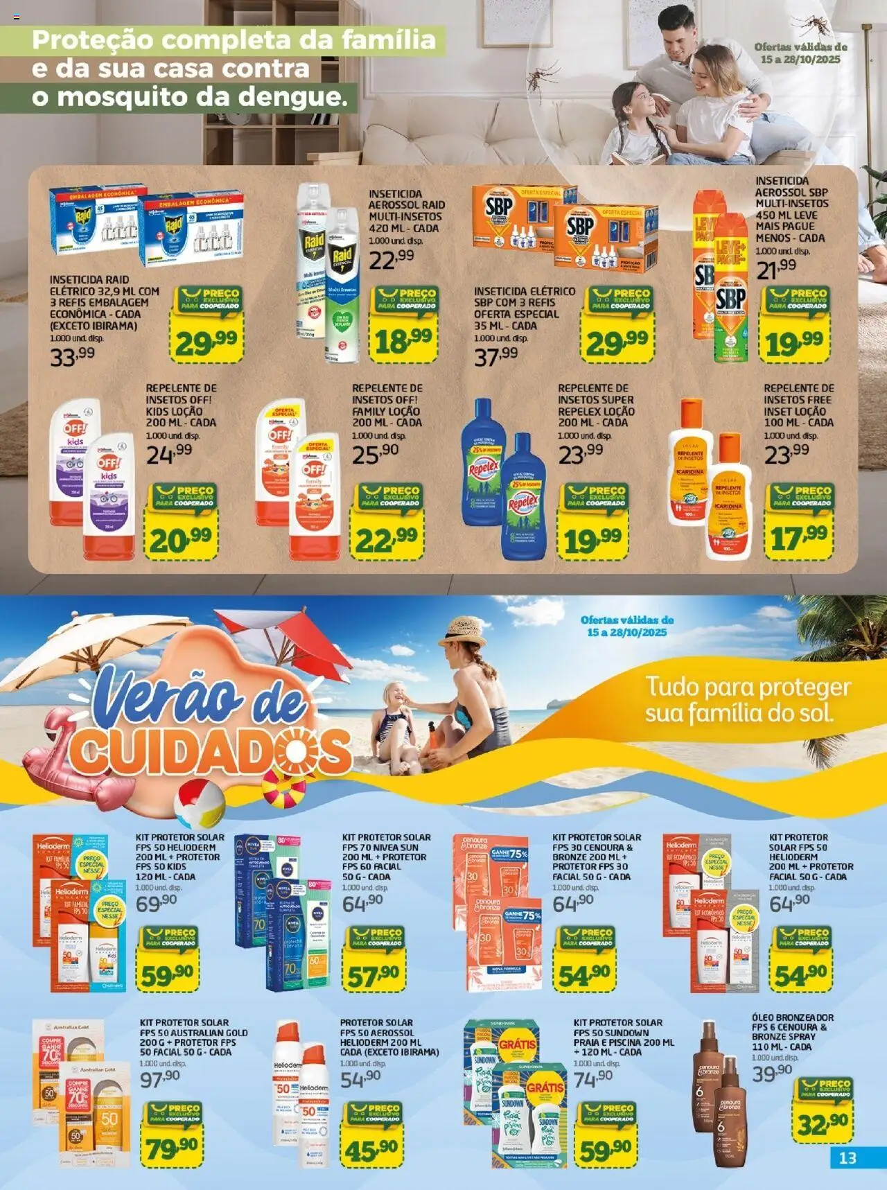 Cooper Folheto - válido de 15.10.2025 | Página: 13 | Produtos: Óleo, Cenoura, Repelente, Inseticida