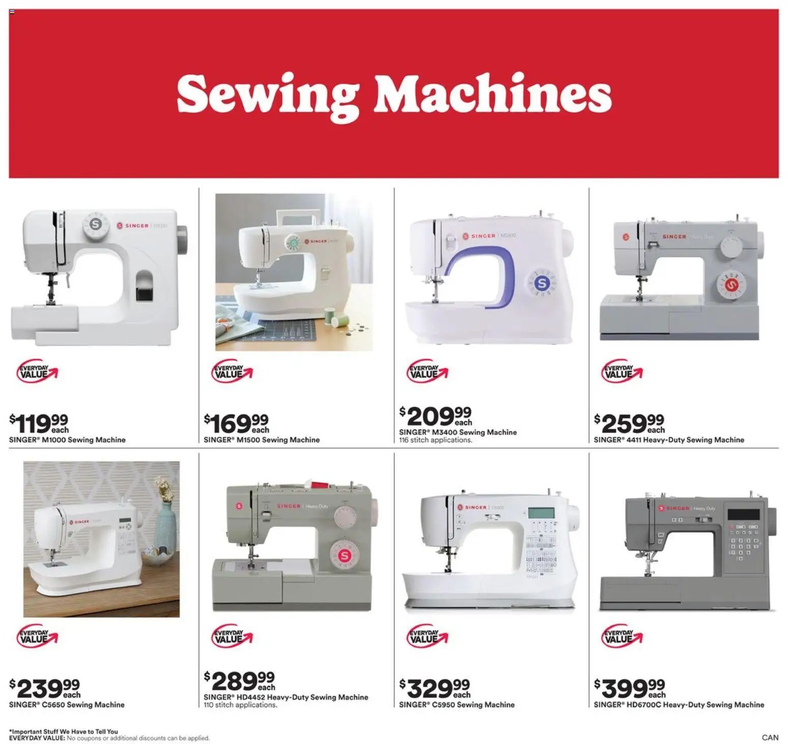 Michaels flyer valid from 05.12.2025 | Page: 7 | Products: Sewing machine