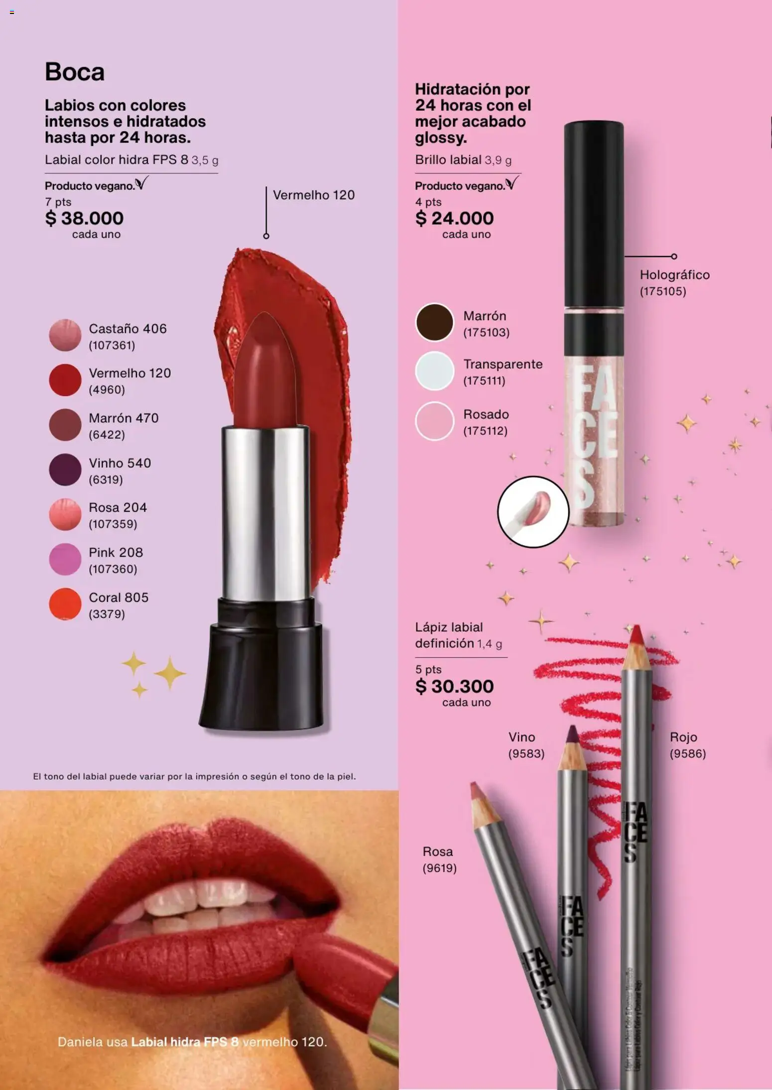 Natura revista - valida desde el 13.11.2025 | Página: 108 | Productos: Brillo, Lápiz labial, Vino