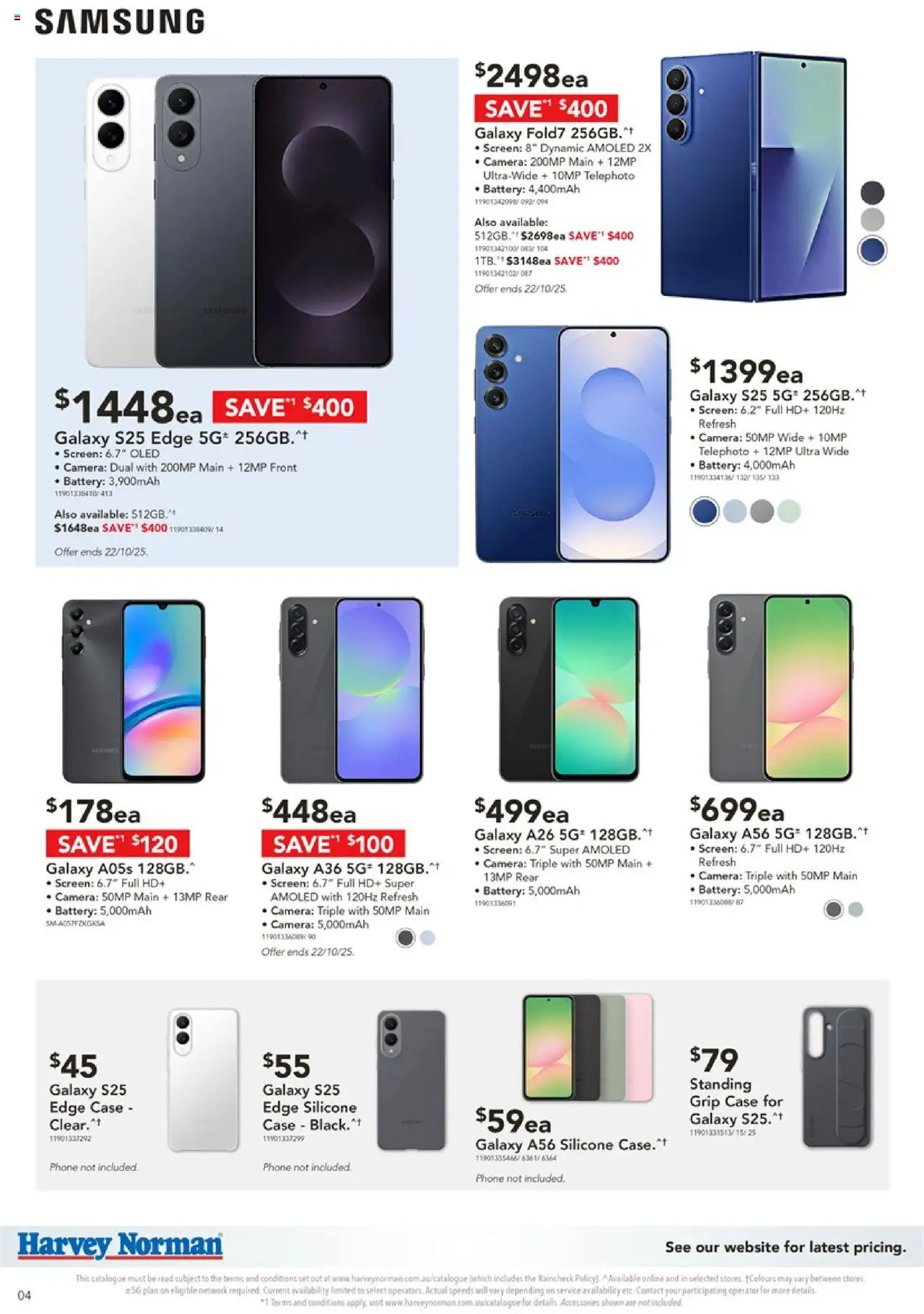 Harvey Norman catalogue - valid from 17.10.2025 | Page: 4 | Products: Phone, Camera, Case, Screen