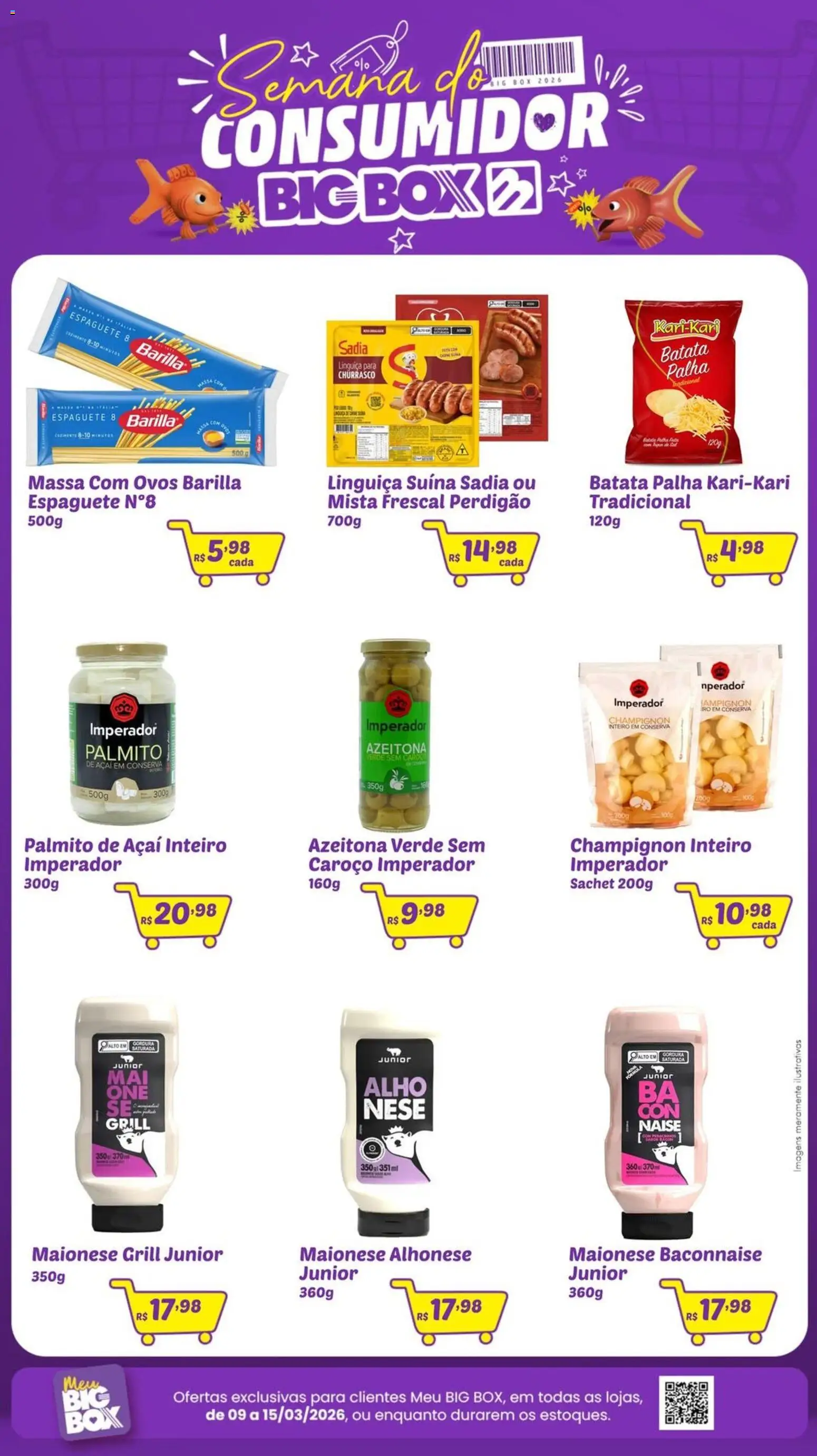 Big Box Folheto - válido de 09.03.2026 | Página: 2 | Produtos: Grill, Palmito, Massa, Açaí