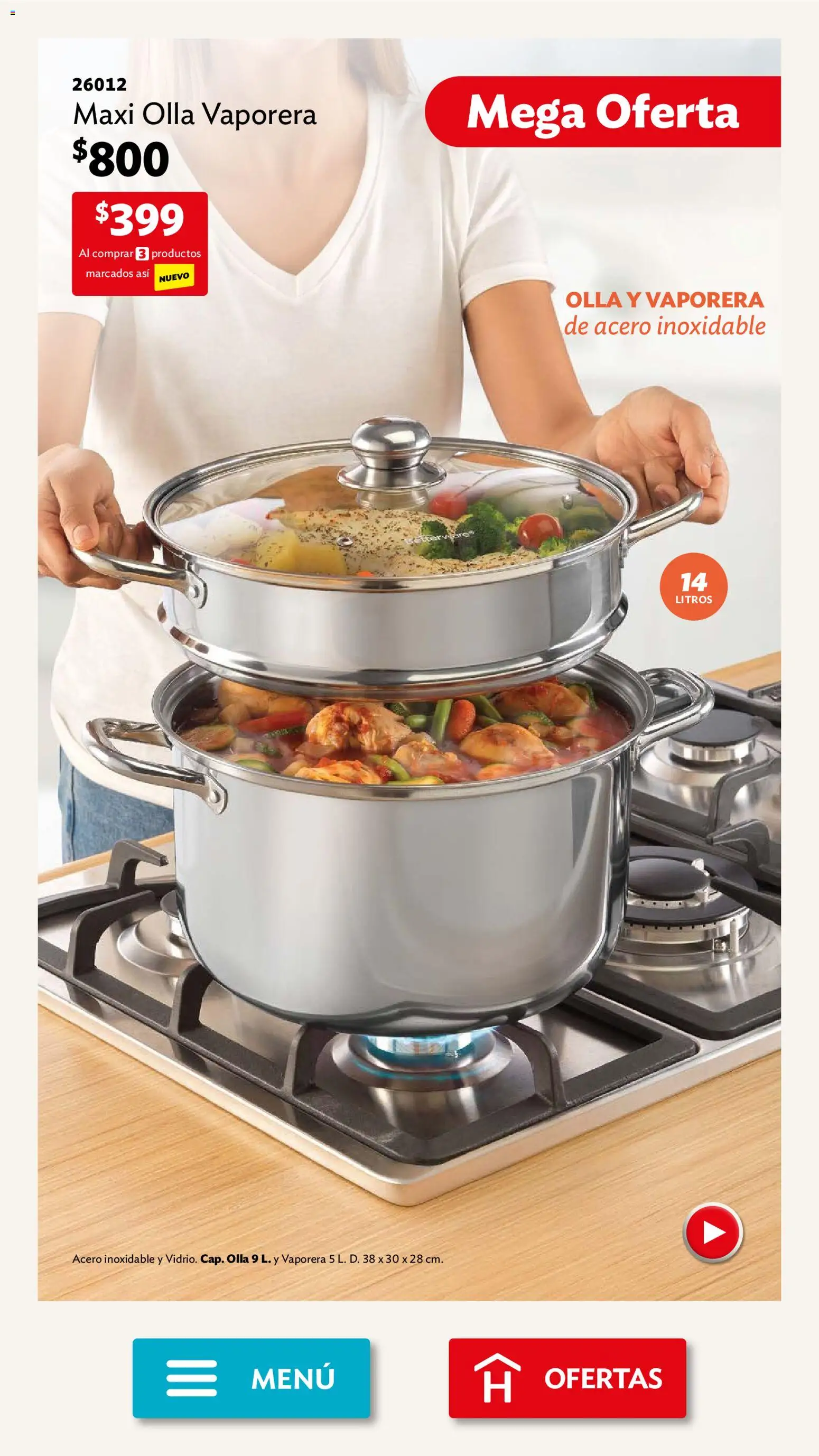 Nuevas ofertas de Betterware válidas en toda la República Mexicana desde el 02.02.2026. ¡Encuentra las mejores ofertas en Betterware campaña 2 2026! | Página: 8 | Productos: Vaporera, Olla