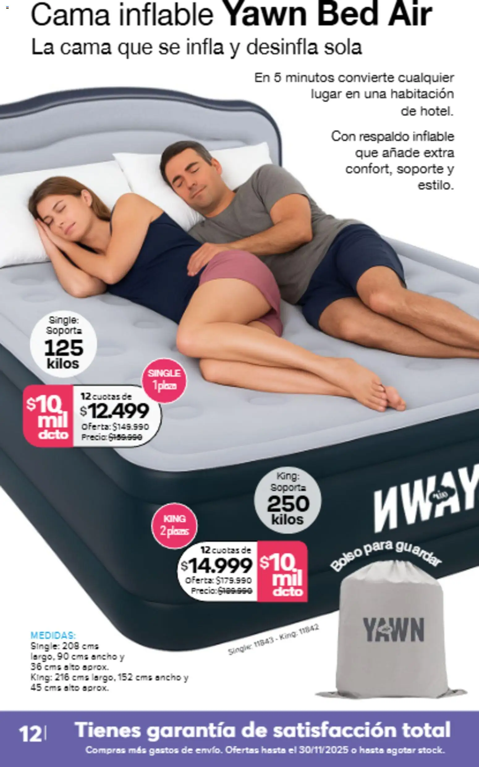 A3D ofertas  │ válido desde el 01.11.2025 | Página: 12 | Productos: Cama, Bolso