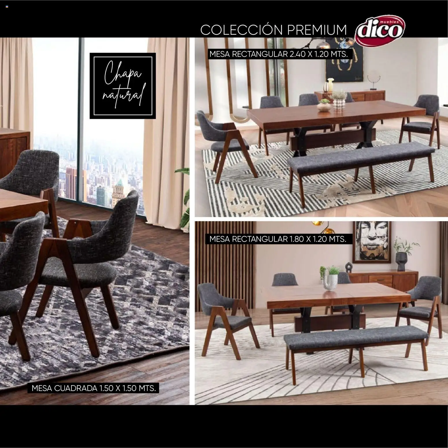 Nuevas ofertas de Muebles Dico válidas en toda la República Mexicana desde el 22.10.2025. ¡Encuentra las mejores ofertas en Muebles Dico catálogo Colección Premium! | Página: 47 | Productos: Chapa, Mesa