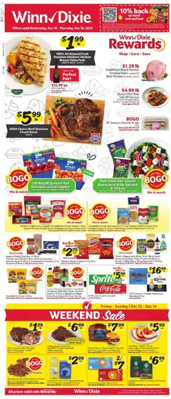 Preview of Winn Dixie weekly ads valid from 10.12.2025