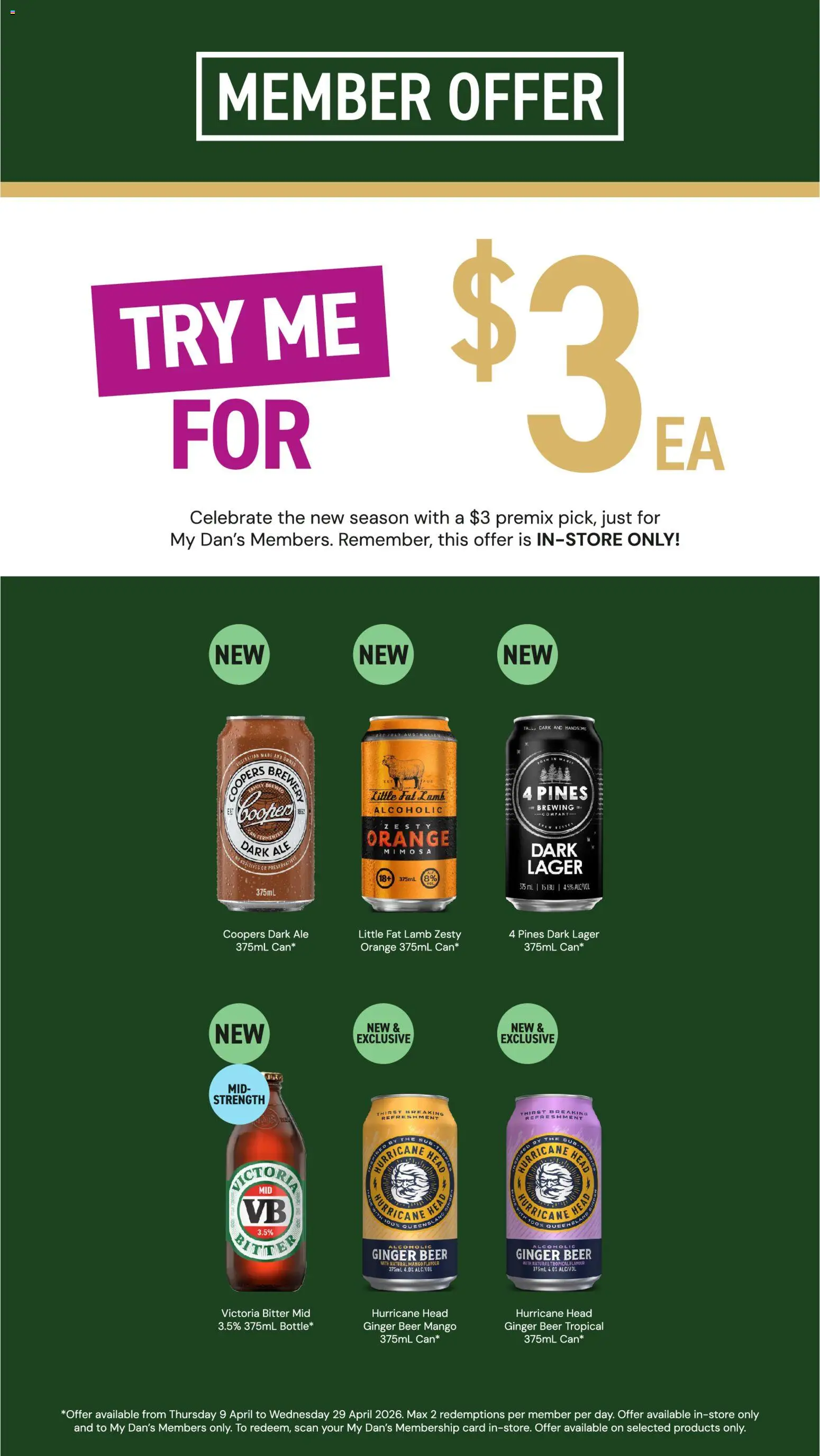 Dan Murphy's catalogue - valid from 09.04.2026 | Page: 28 | Products: Ginger, Beer, Lamb, Mango