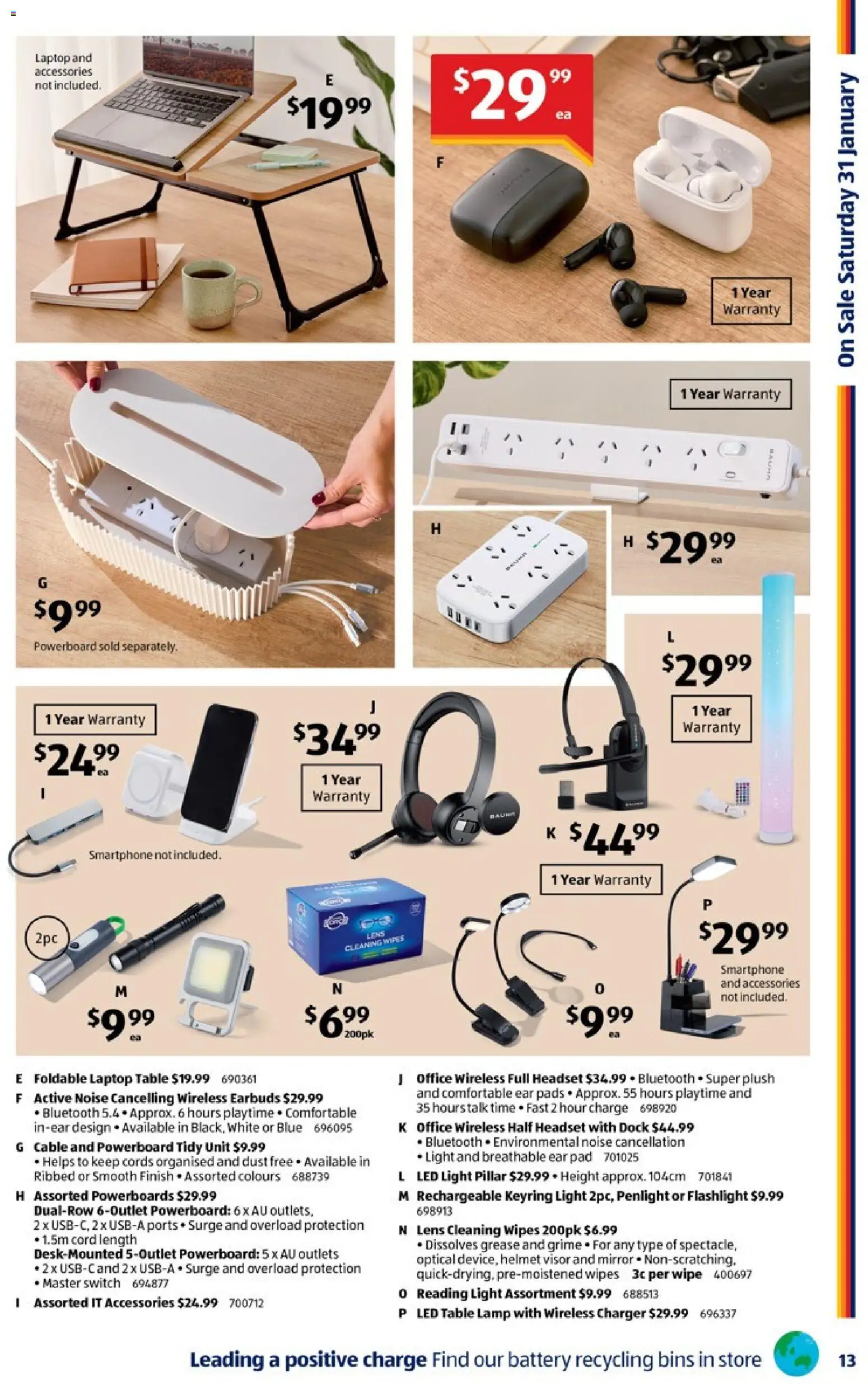 Aldi catalogue - valid from 28.01.2026 | Page: 13 | Products: Lamp, Charger, Light, Smartphone