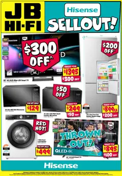 Preview of JB Hi-Fi Hisense Sellout - valid from 16.10.2025 | Page: 8 | Products: Water, Tv, Game, Microwave
