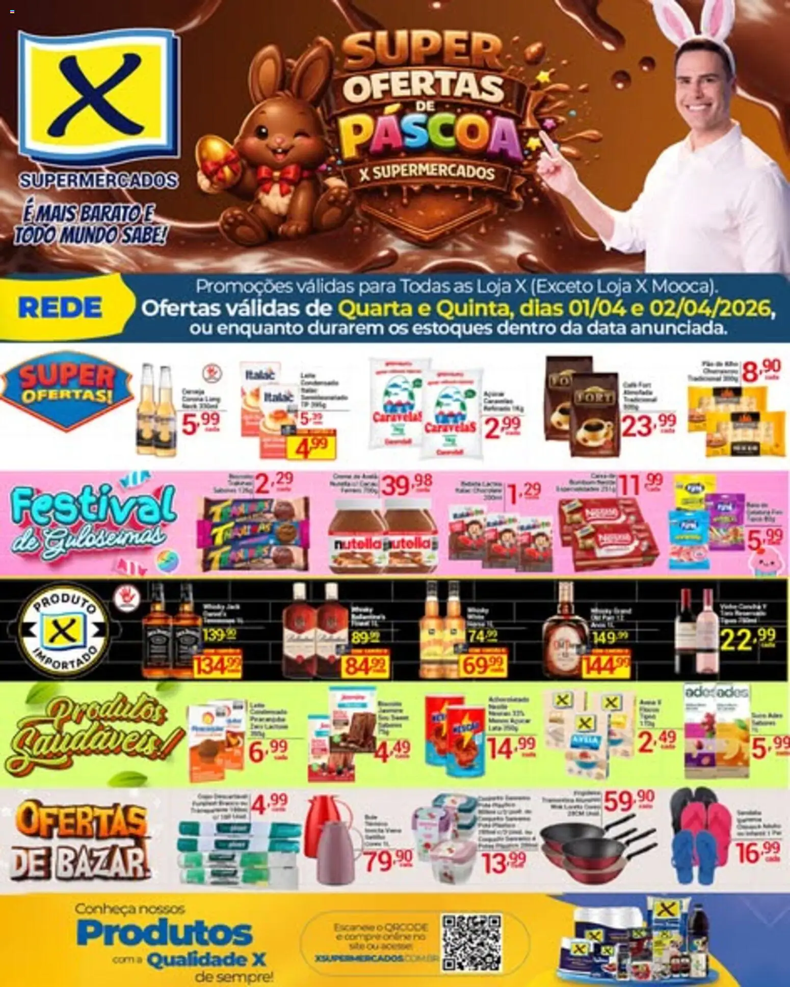 X Supermercados Folheto - válido de 01.04.2026 | Página: 1