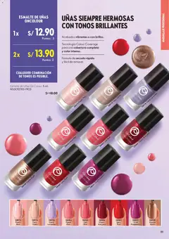 Vista previa de folleto Oriflame catálogo - Campaña 4 de la Oriflame válido desde 07.03.2026 | Página: 97 | Productos: Esmalte de uñas, Maquillaje