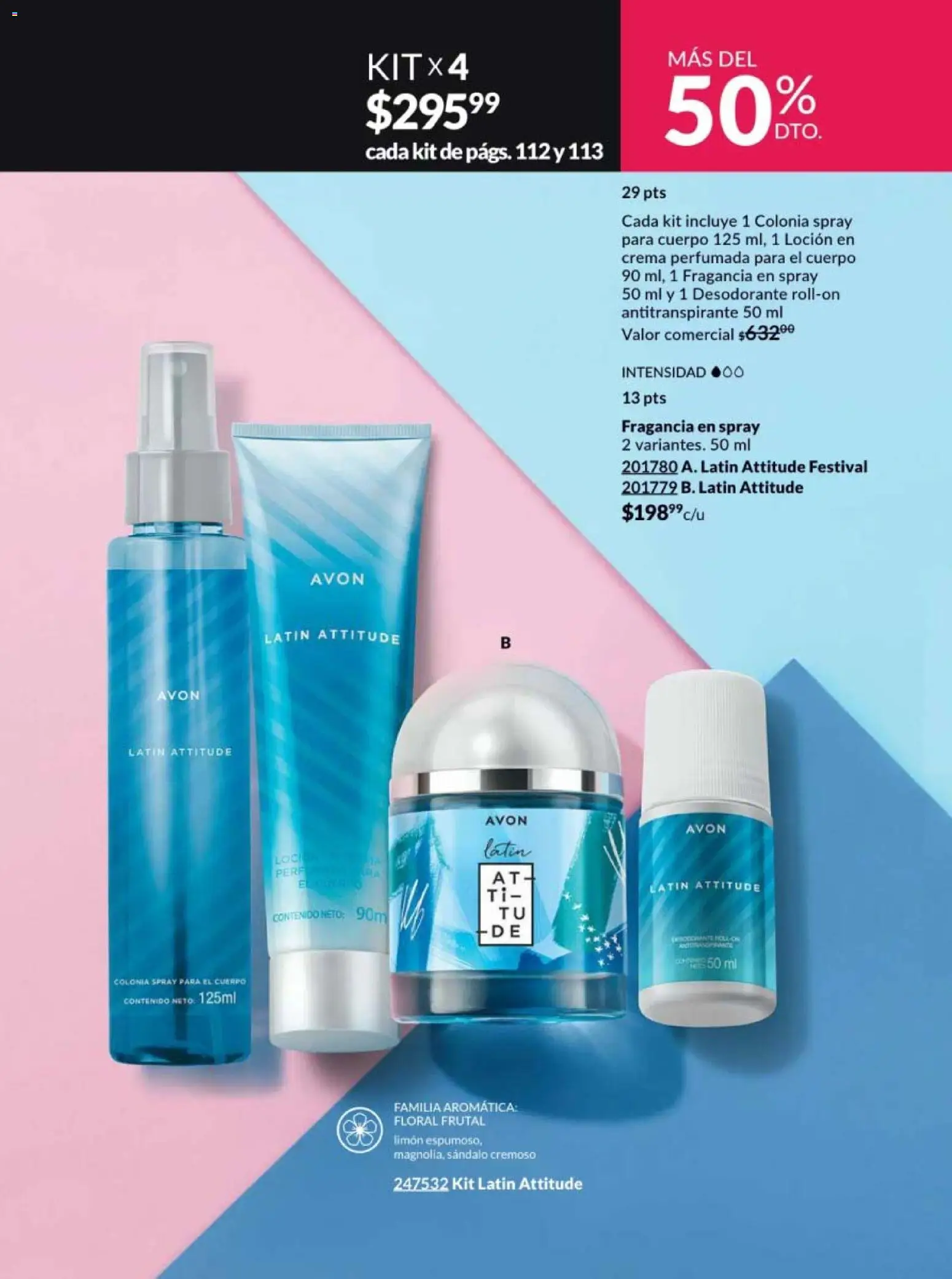 Nuevas ofertas de AVON válidas en toda la República Mexicana desde el 20.02.2026. ¡Encuentra las mejores ofertas en AVON campaña 4 2026! | Página: 107 | Productos: Antitranspirante, Crema, Loción, Body