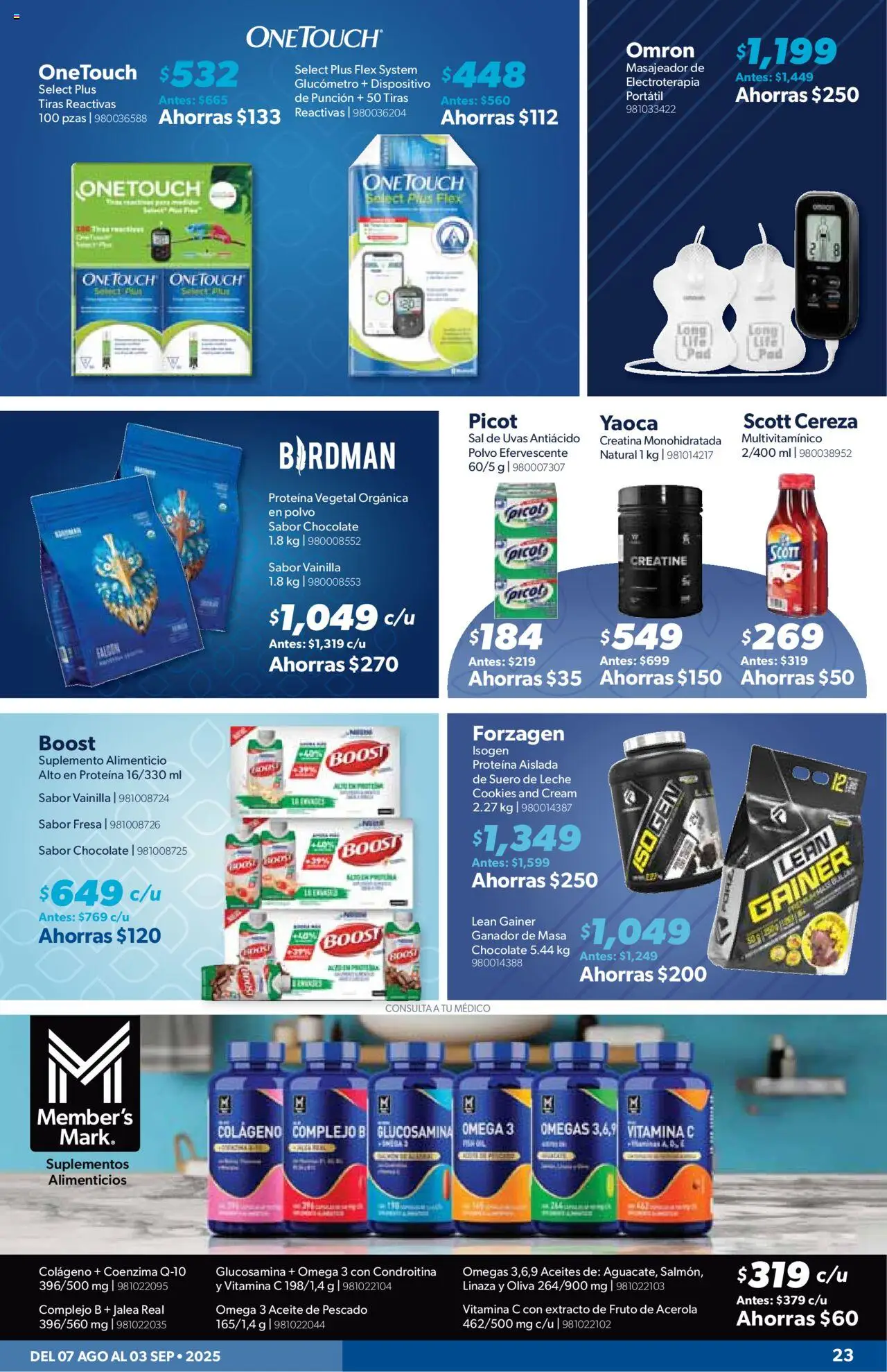 Nuevas ofertas de Sam's Club válidas en toda la República Mexicana desde el 07.08.2025. ¡Encuentra las mejores ofertas en Sam's Club - Catálogo Productos Especiales! | Página: 23 | Productos: Fresa, Sal, Chocolate, Antiácido