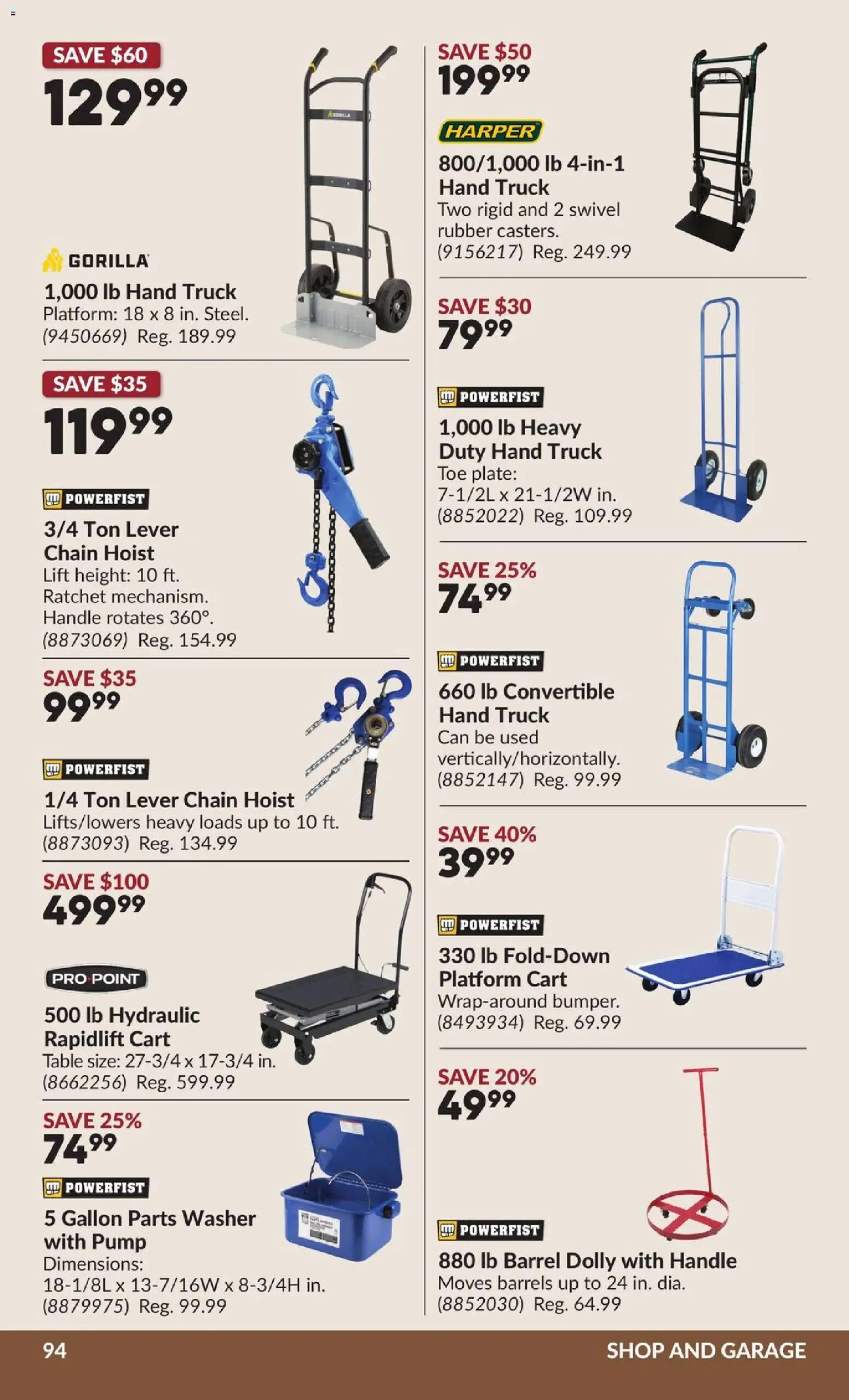 Princess Auto flyer valid from 24.02.2026 | Page: 98 | Products: Table