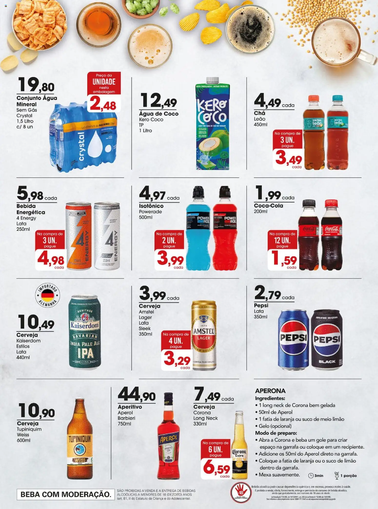 Zaffari Folheto - válido de 19.02.2026 | Página: 11 | Produtos: Coco, Suco, Cerveja, Isotônico