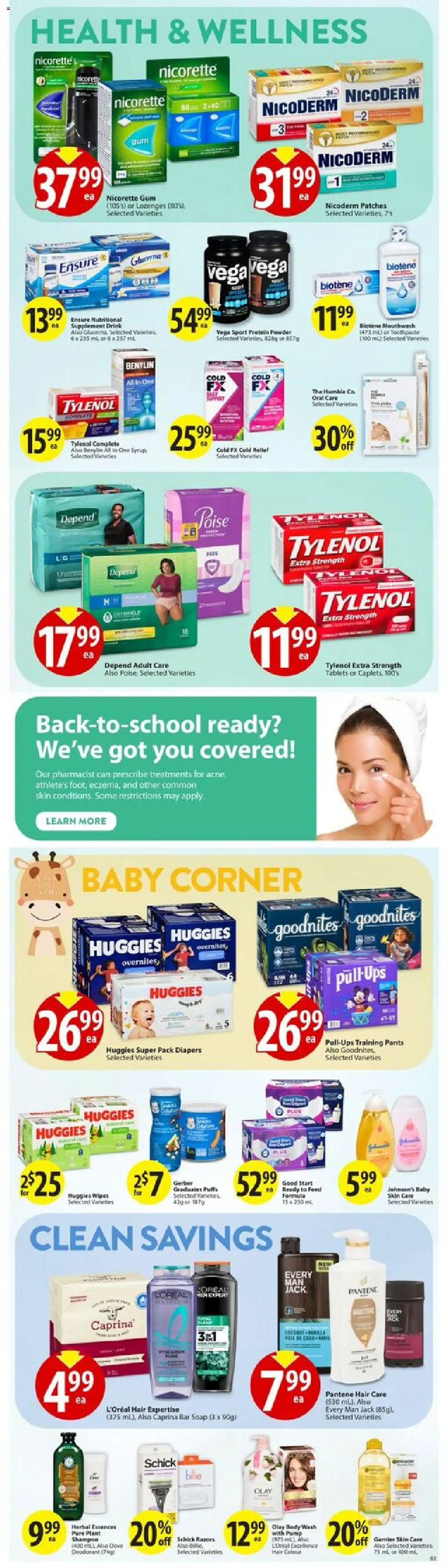 Save on foods flyer valid from 11.09.2025 | Page: 28 | Products: Powder, Soap, Mouthwash, Pants