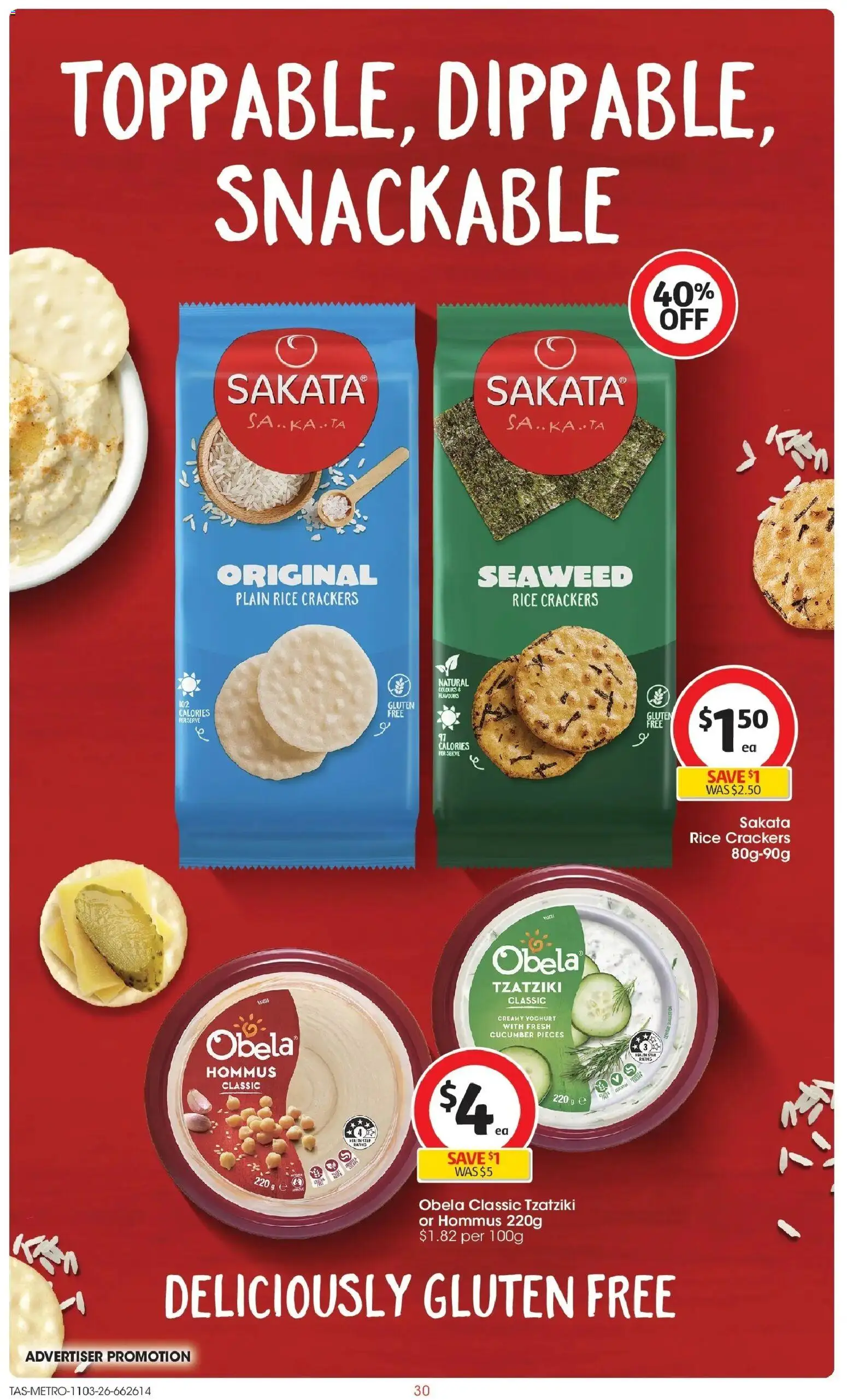 Coles catalogue - valid from 11.03.2026 | Page: 30 | Products: Crackers, Yoghurt, Rice
