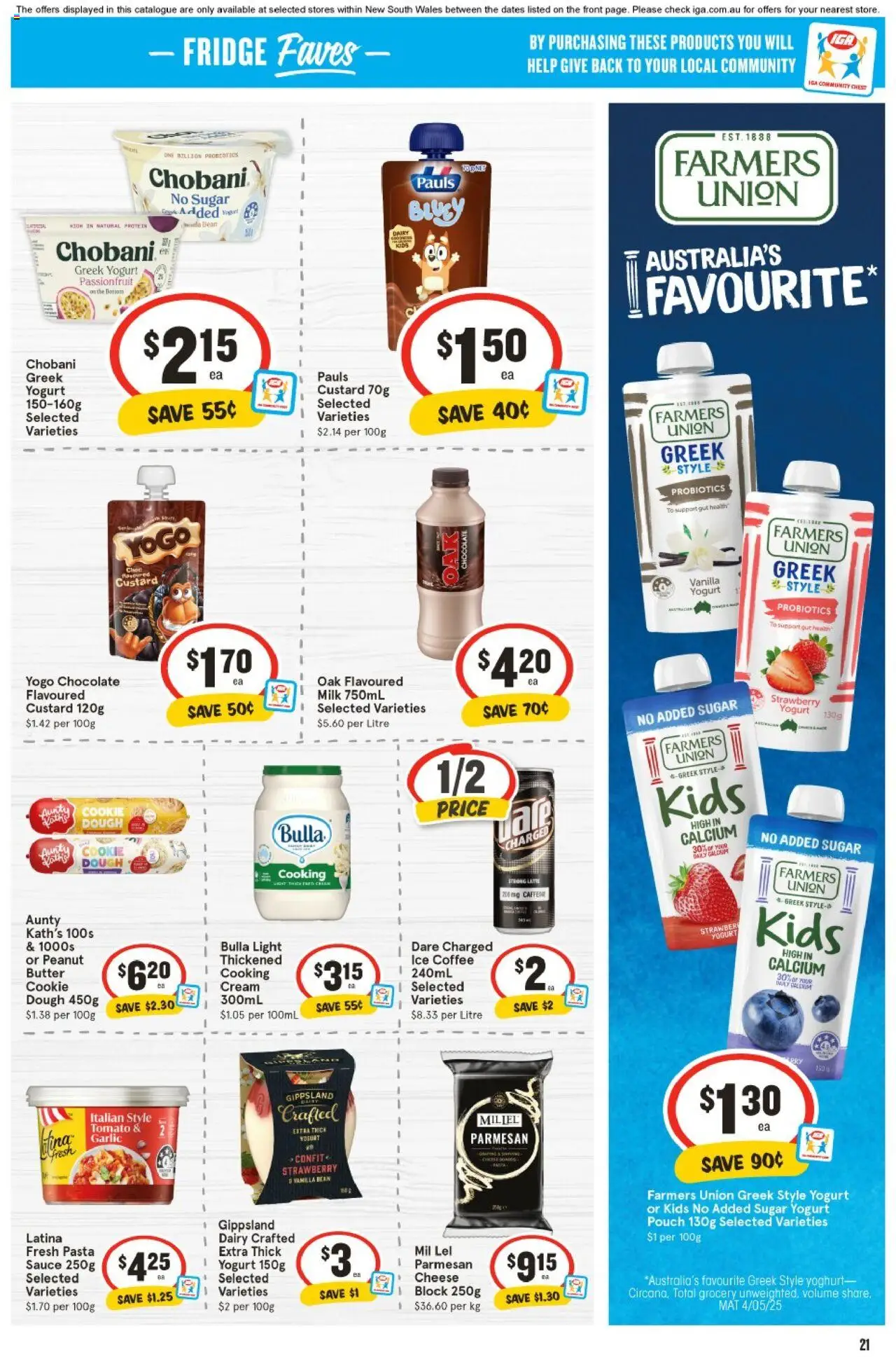 IGA catalogue - valid from 20.08.2025 | Page: 17 | Products: Light, Dairy, Cheese, Garlic