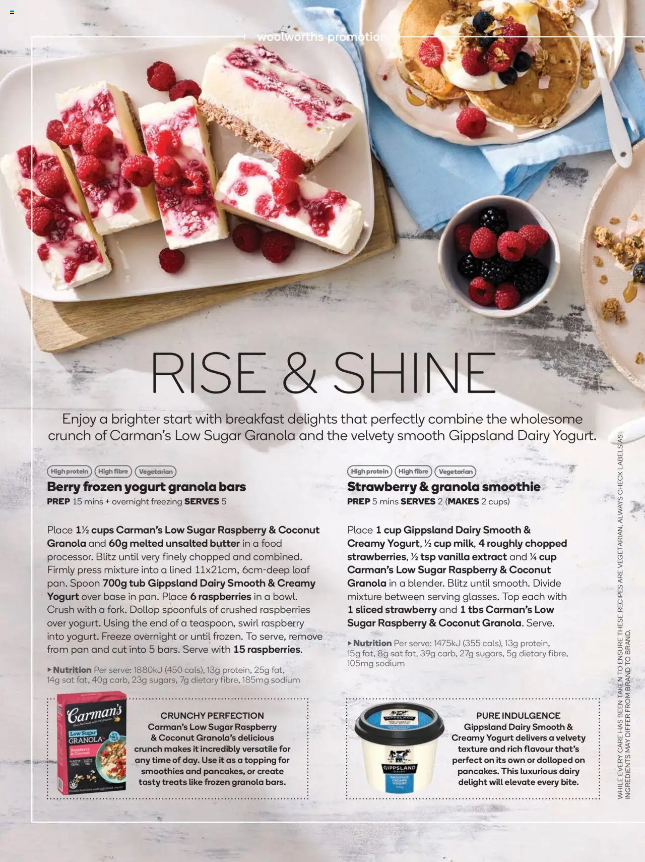 Woolworths catalogue - valid from 01.10.2025 | Page: 40 | Products: Cups, Dairy, Granola, Sugar