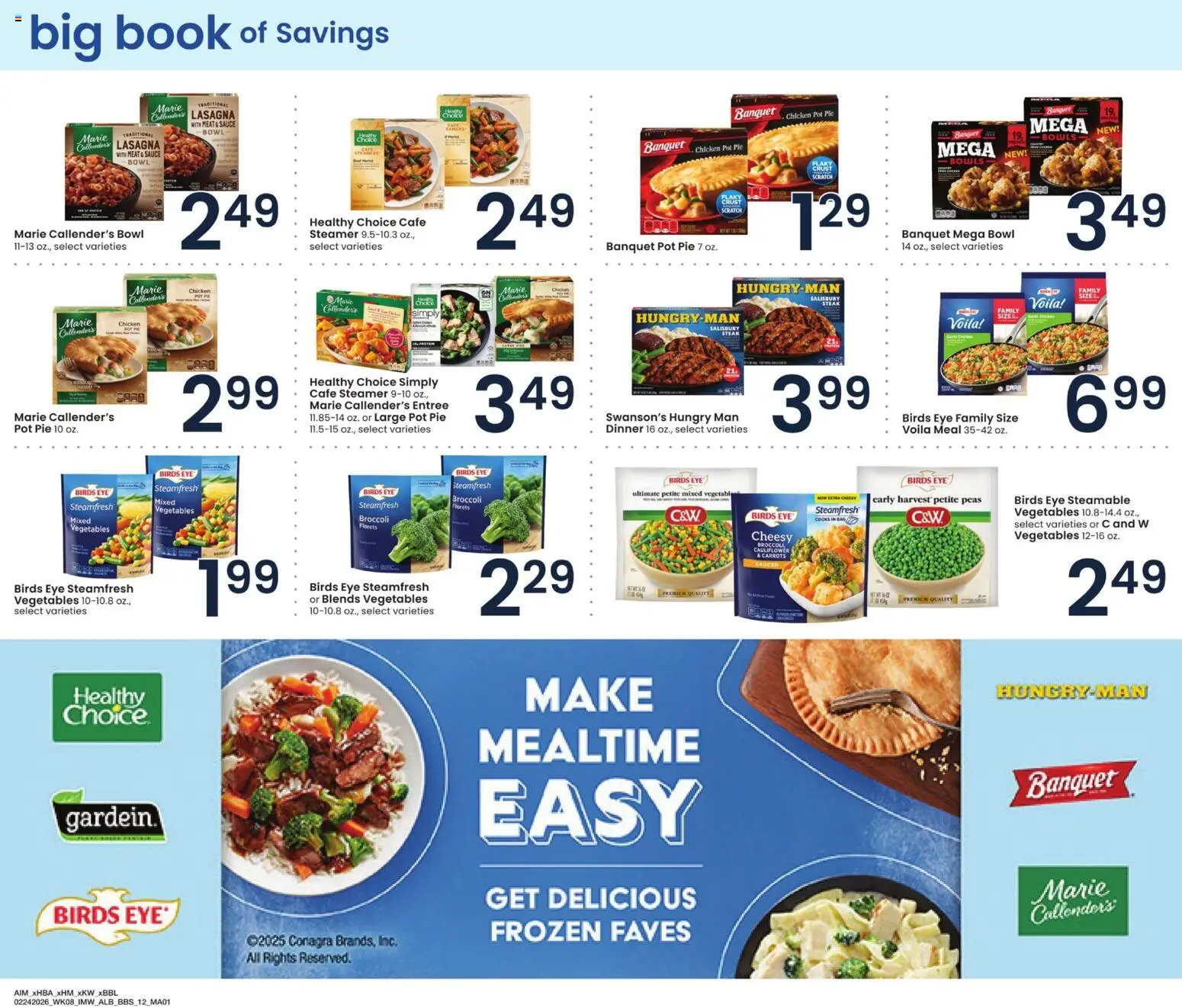 Albertsons Big Book of Savings - valid from 24.02.2026 | Page: 12 | Products: Broccoli, Cauliflower, Steamer, Bag