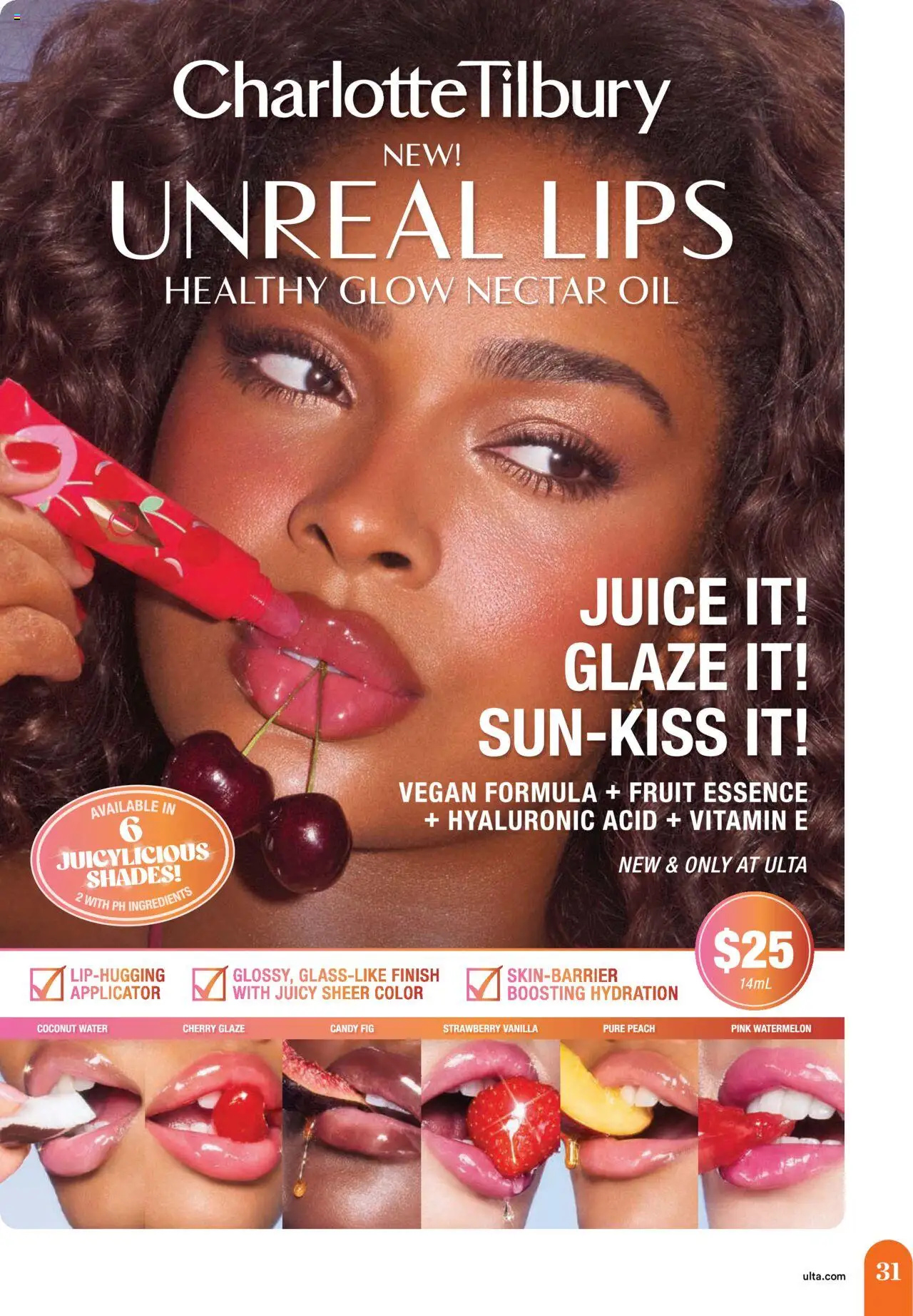 Ulta Beauty Weekly Ad - valid from 03.08.2025 | Page: 31 | Products: Oil, Juice, Water, Peach