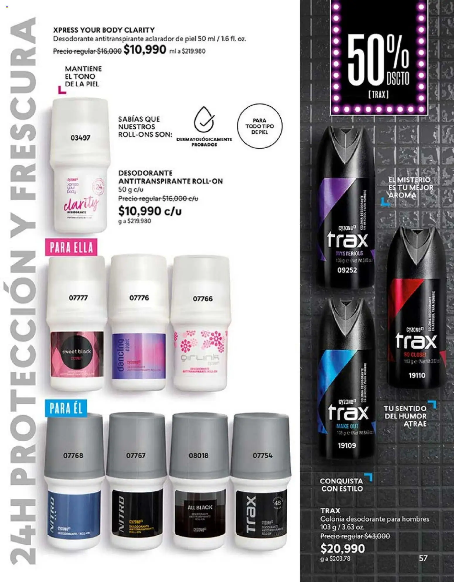 CyZone revista - valida desde el 01.02.2026 | Página: 57 | Productos: Body, Desodorante, Antitranspirante