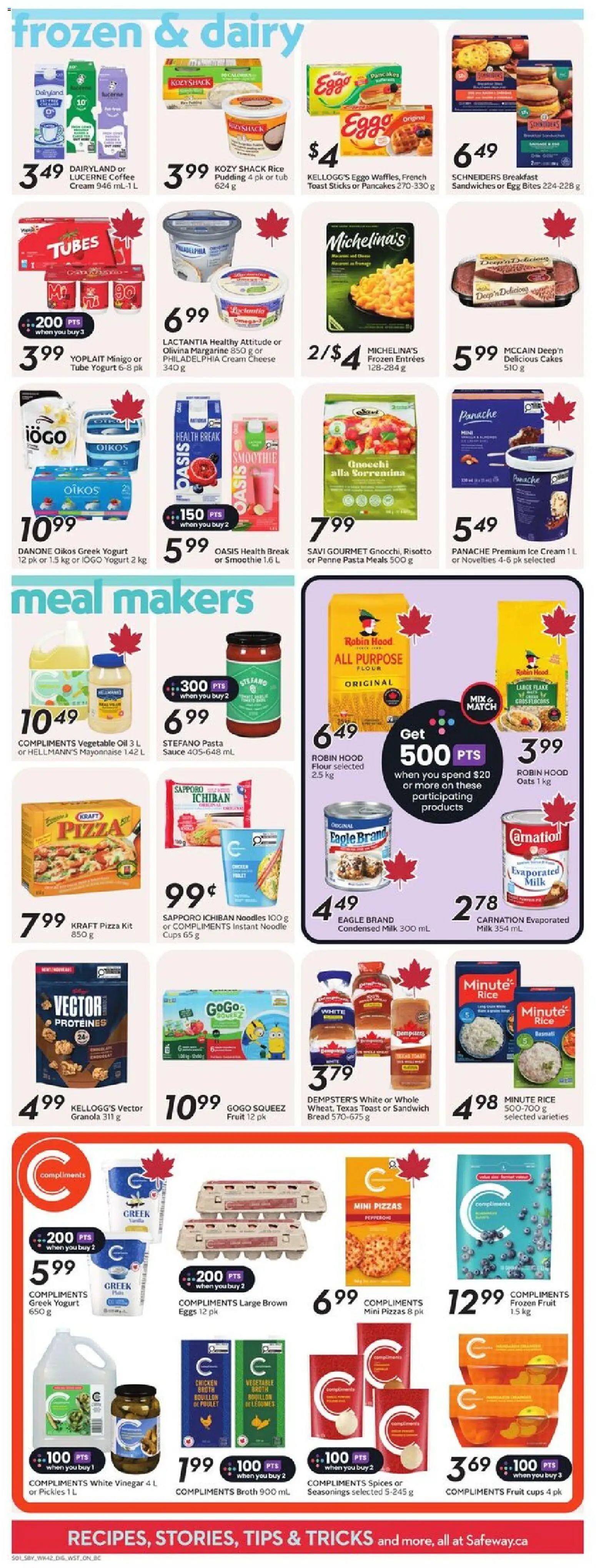 Safeway flyer valid from 12.02.2026 | Page: 11 | Products: Pasta, Milk, Oil, Bread