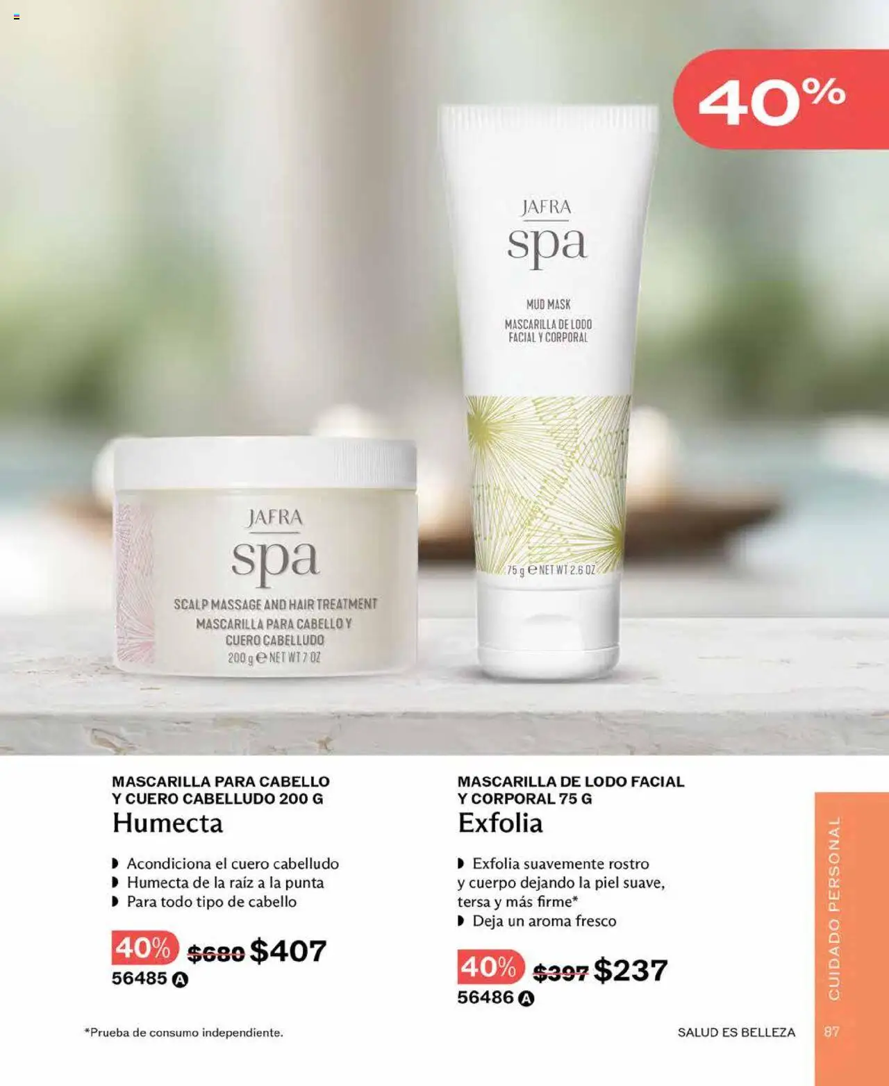 Nuevas ofertas de JAFRA válidas en toda la República Mexicana desde el 01.08.2025. ¡Encuentra las mejores ofertas en JAFRA - Catálogo! | Página: 87 | Productos: Mascarilla