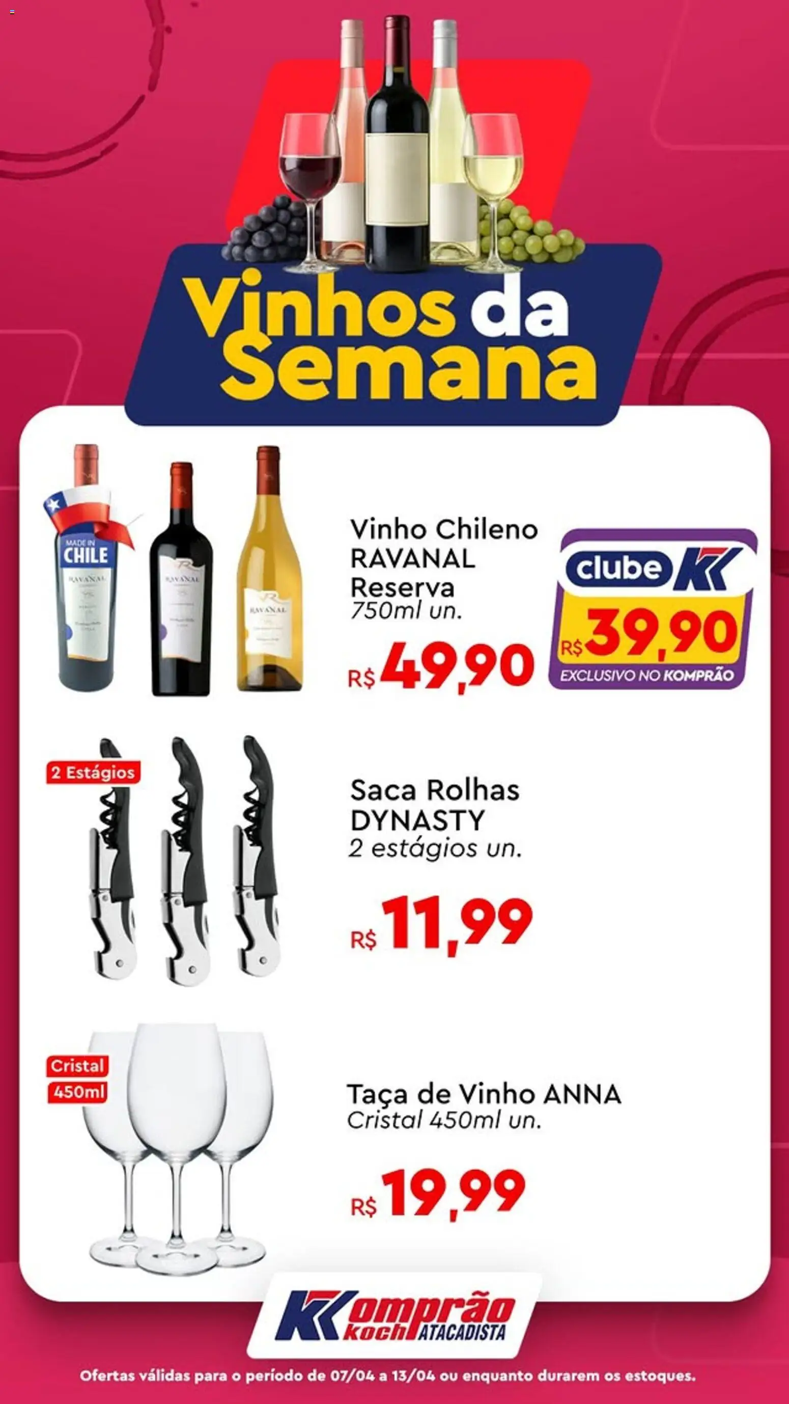 Komprao Atacadista Folheto - válido de 07.04.2026 | Página: 2 | Produtos: Saca rolhas, Vinho