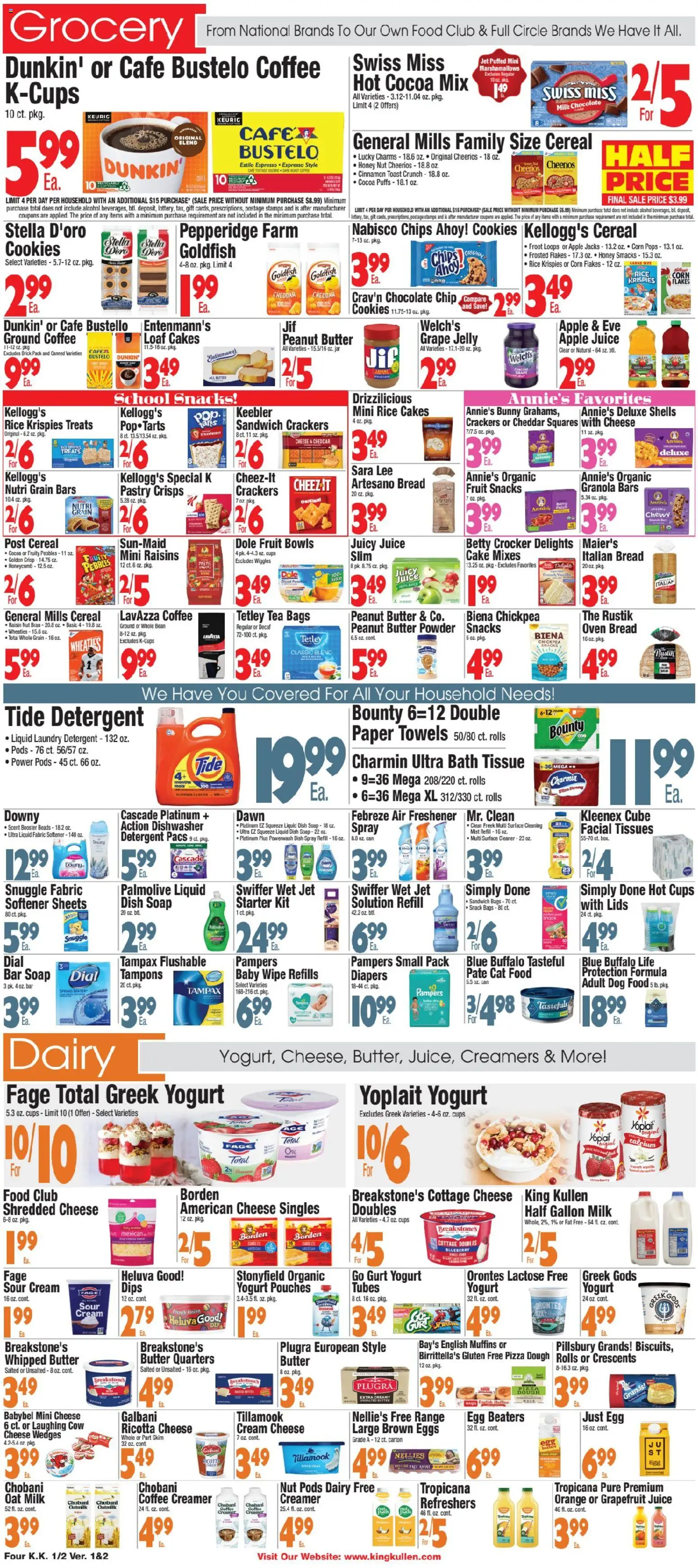 King Kullen Weekly Ad - valid from 01.01.2026 | Page: 4 | Products: Corn, Milk, Eggs, Cream