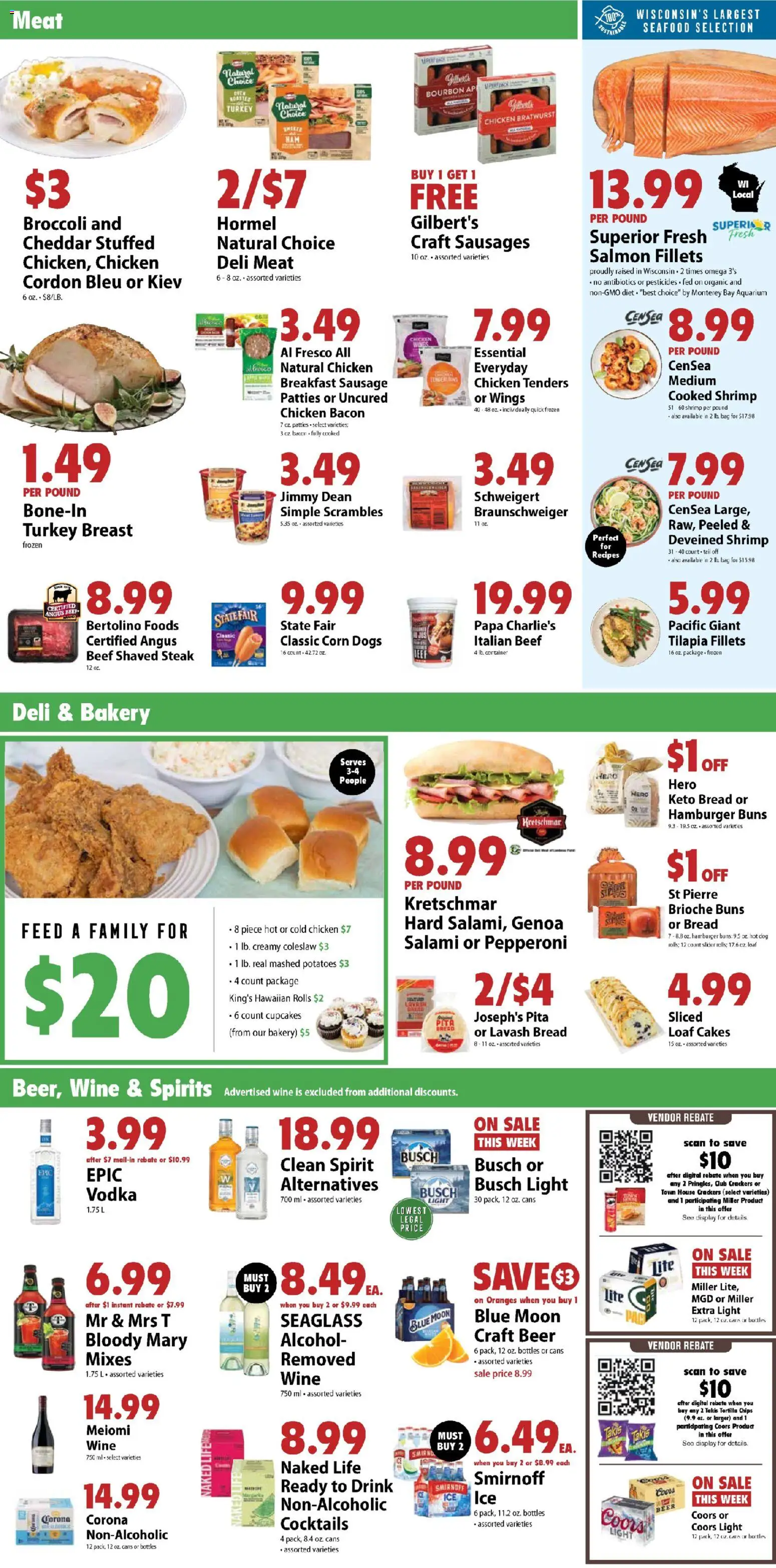 Festival Foods Weekly Ad - valid from 07.01.2026 | Page: 3 | Products: Bakery, Broccoli, Bourbon, Potatoes