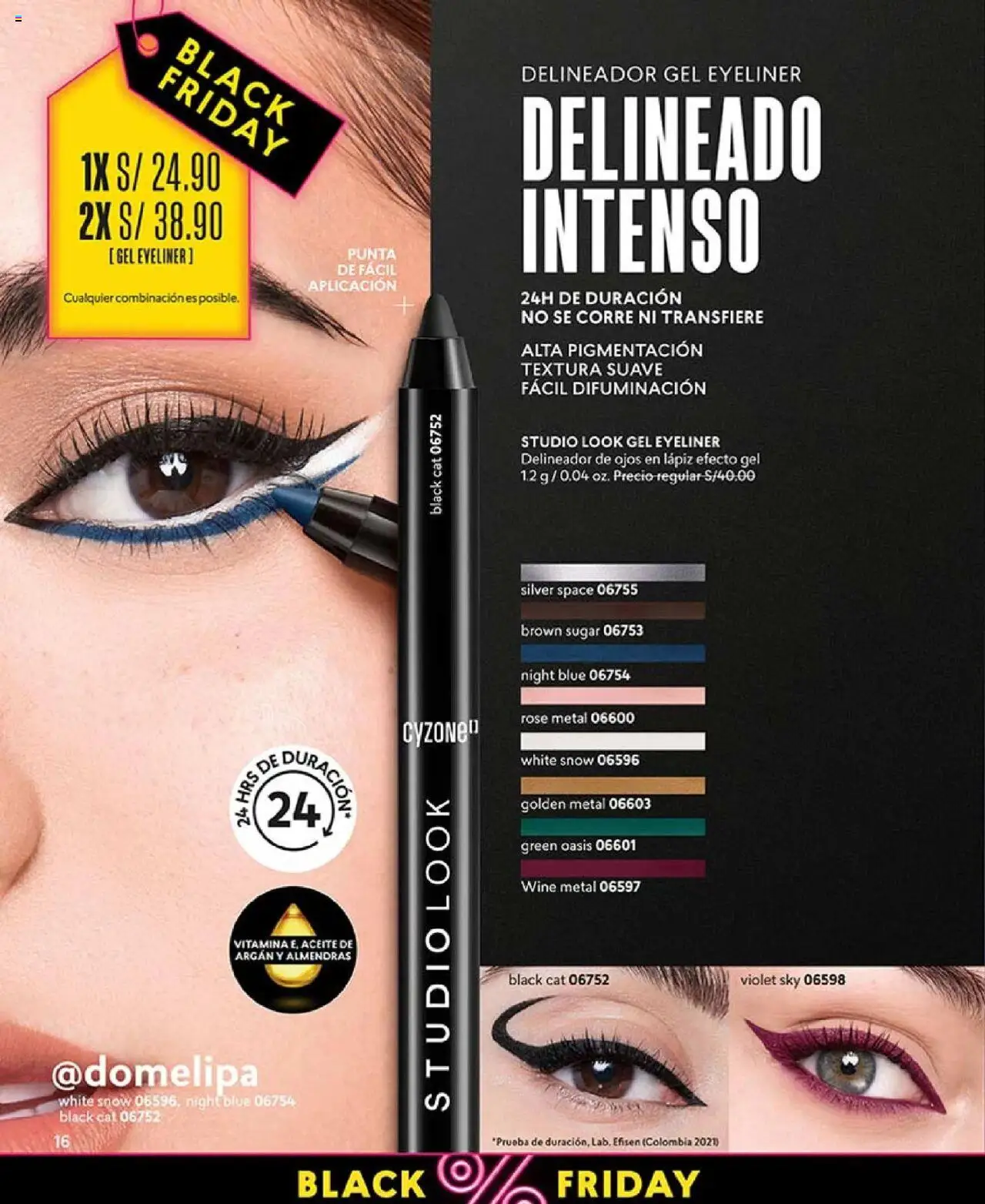 Catálogo CyZone válido desde 03.10.2025 | Página: 18 | Productos: Delineador de ojos, Delineador, Aceite, Almendras
