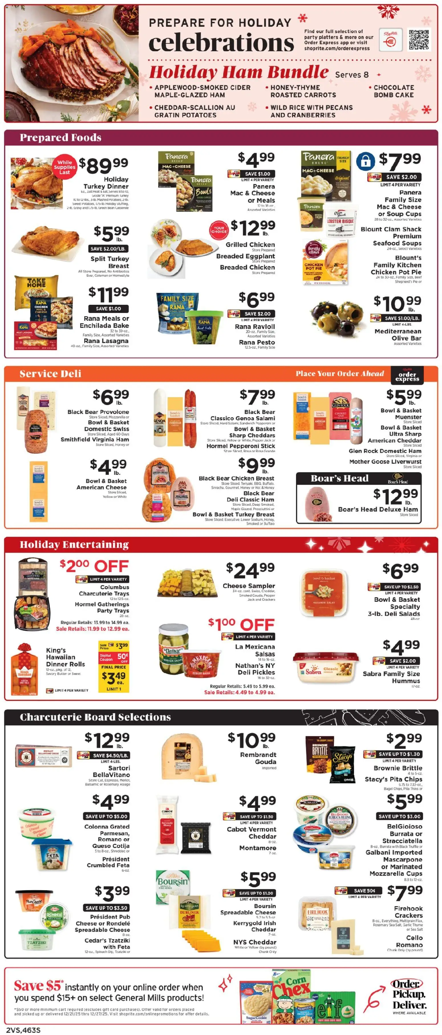 ShopRite Weekly Ad 2 - valid from 21.12.2025 | Page: 2 | Products: Spinach, Chocolate, Ham, Salt