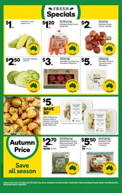 Preview of Woolworths catalogue  - valid from 25.03.2026 | Page: 22 | Products: Butter, Tomatoes, Mushrooms, Oven